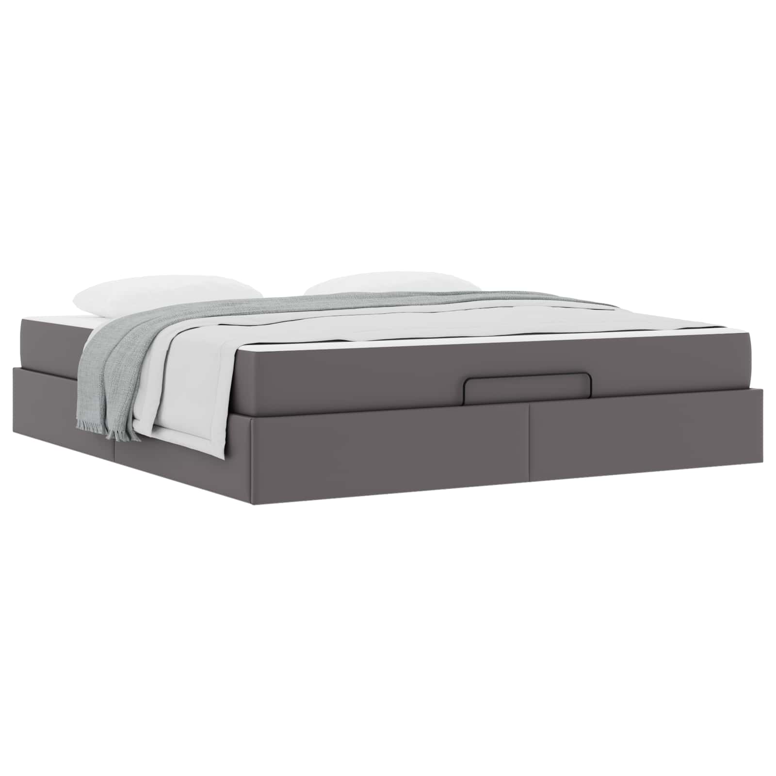 Cadre de lit avec matelas Autre 2 pcs Gris PVC - XIOS