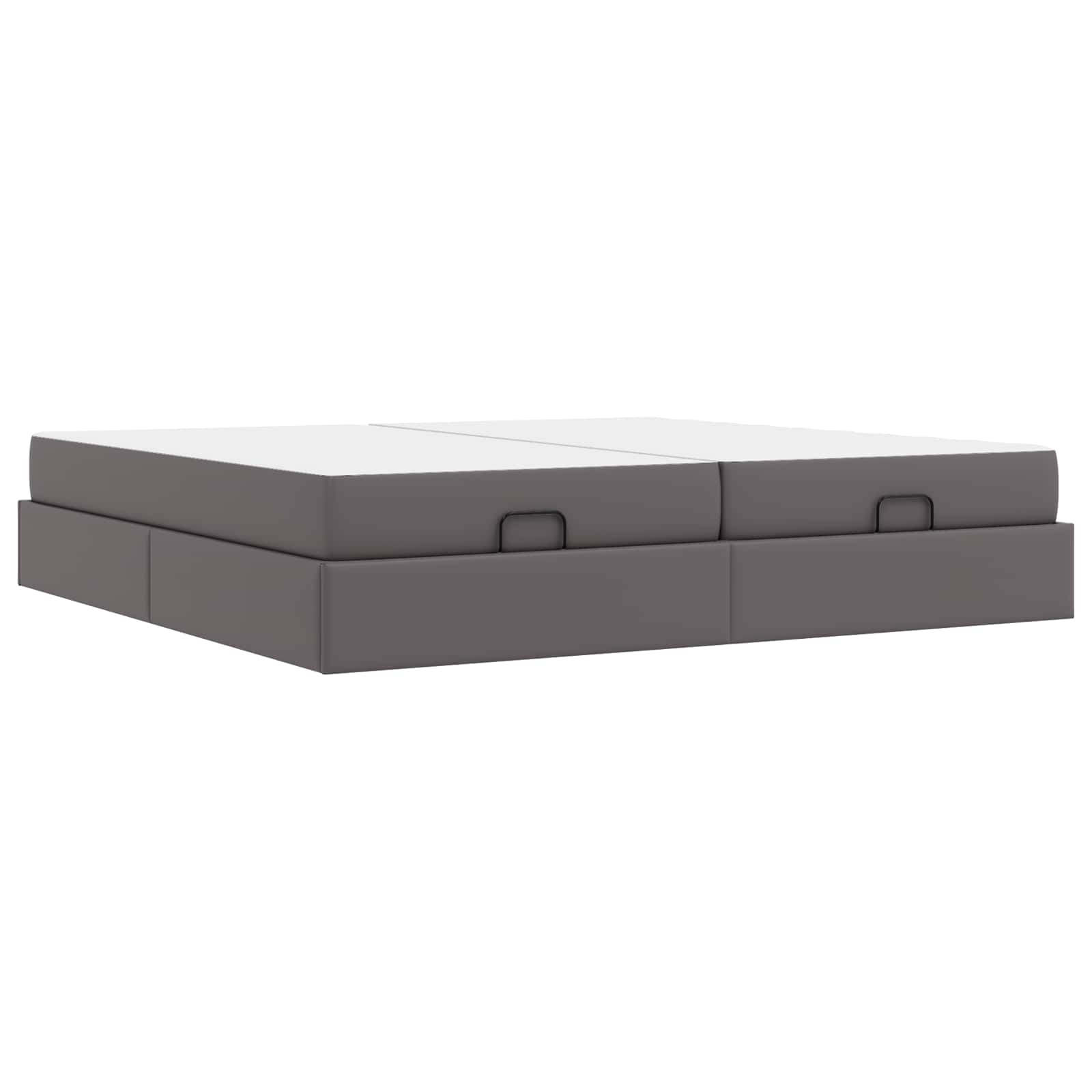 Cadre de lit avec matelas avec matelas 2 pcs Gris PVC - XIOS