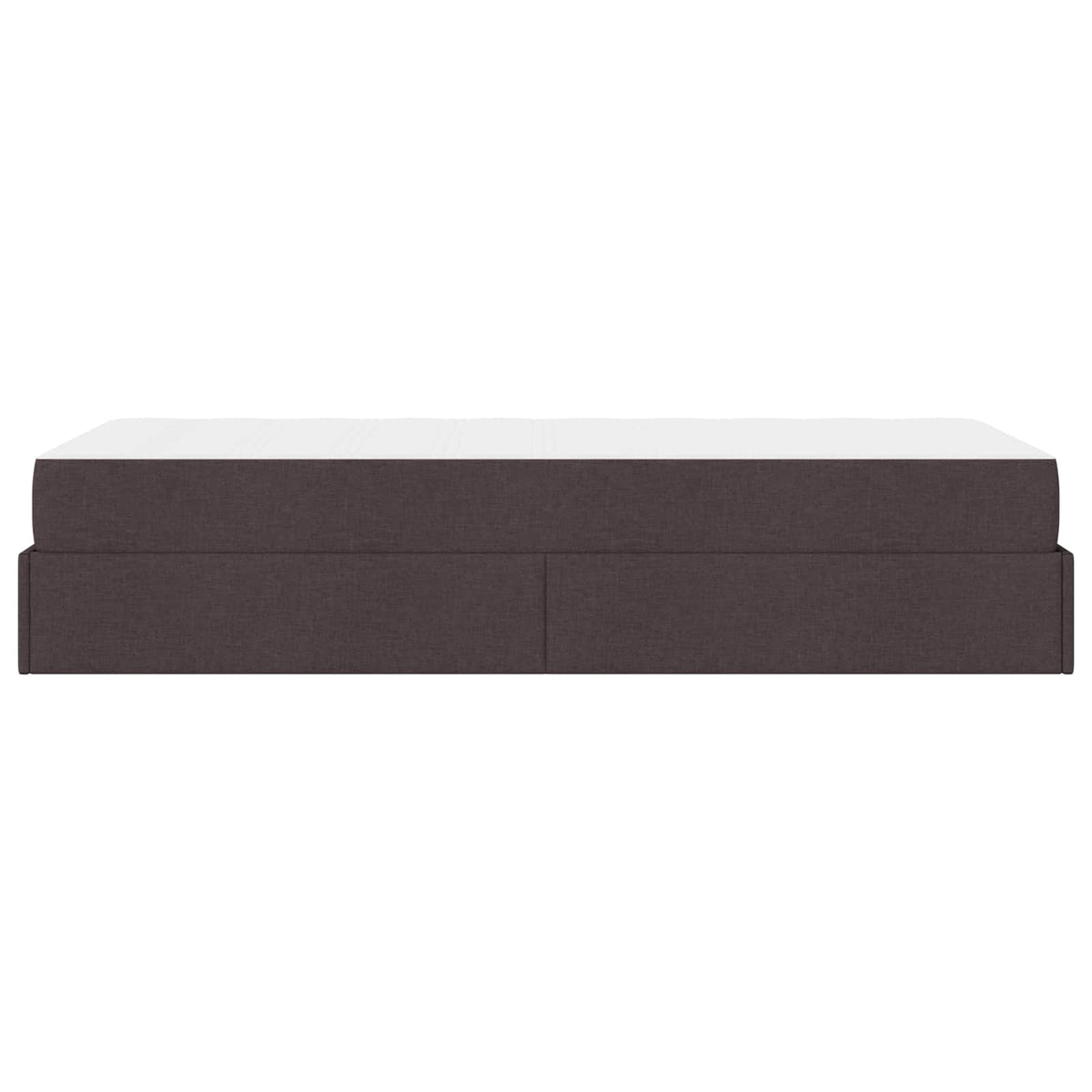 Cadre de lit avec matelas 2 pièces Tan tissu