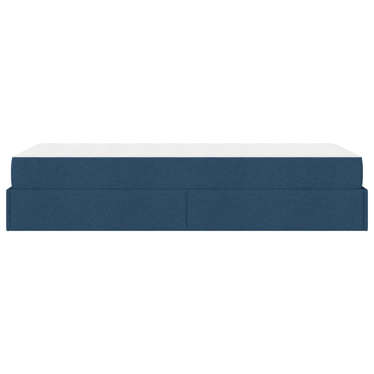 Cadre de lit avec matelas 2 pièces Bleu tissu