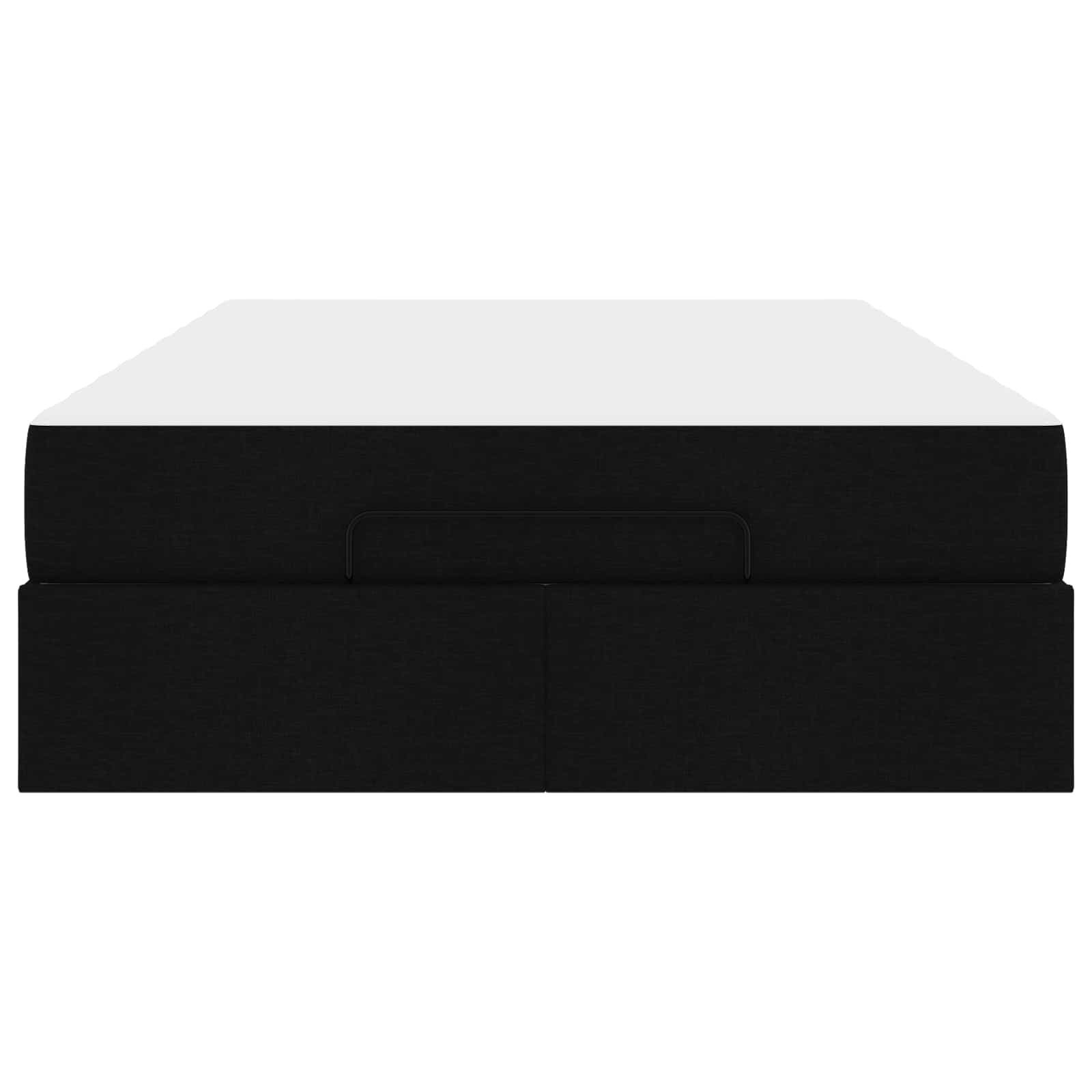 Cadre de lit avec matelas 2 pc Noir tissu