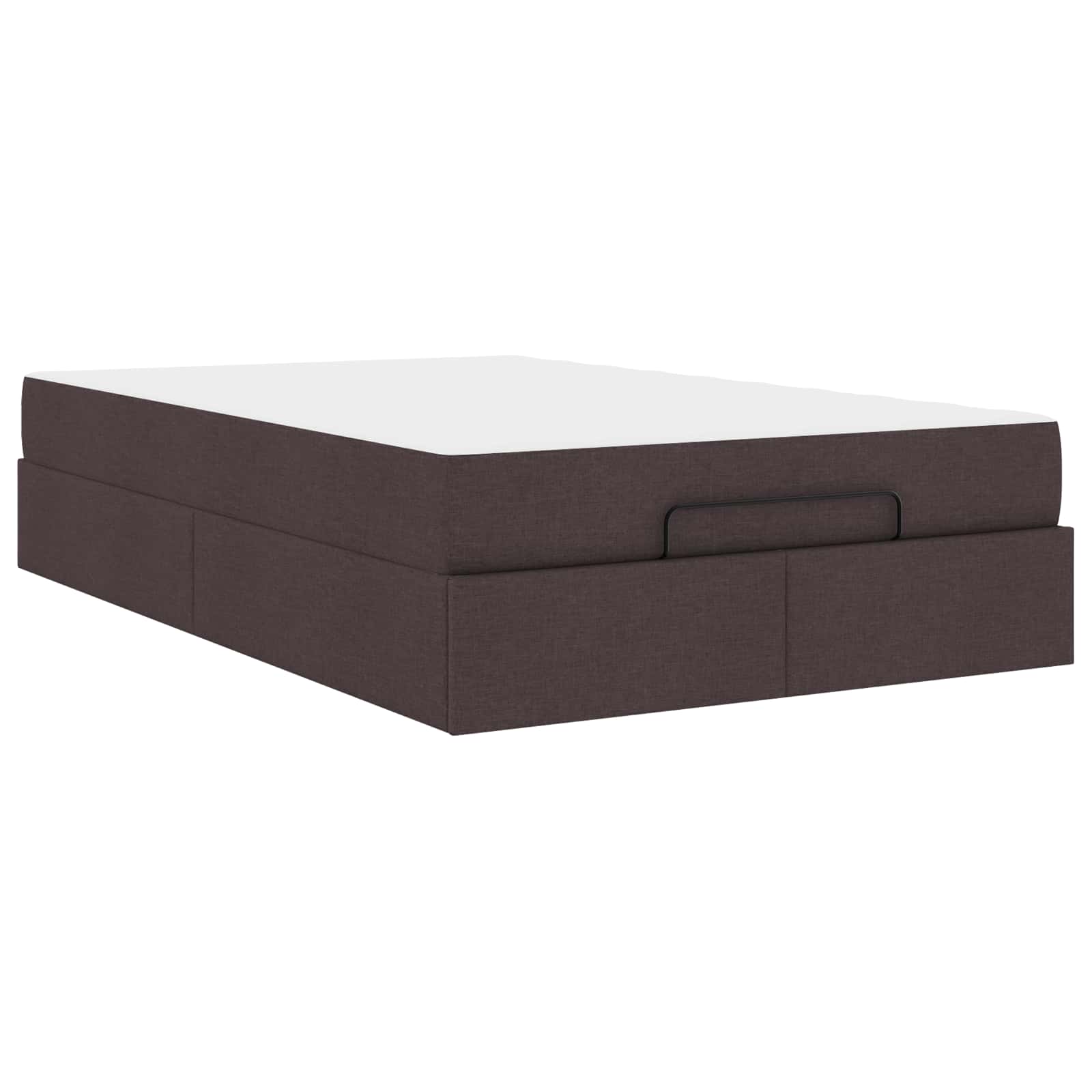 Cadre de lit avec matelas 2 pcs Tan tissu - XIOS