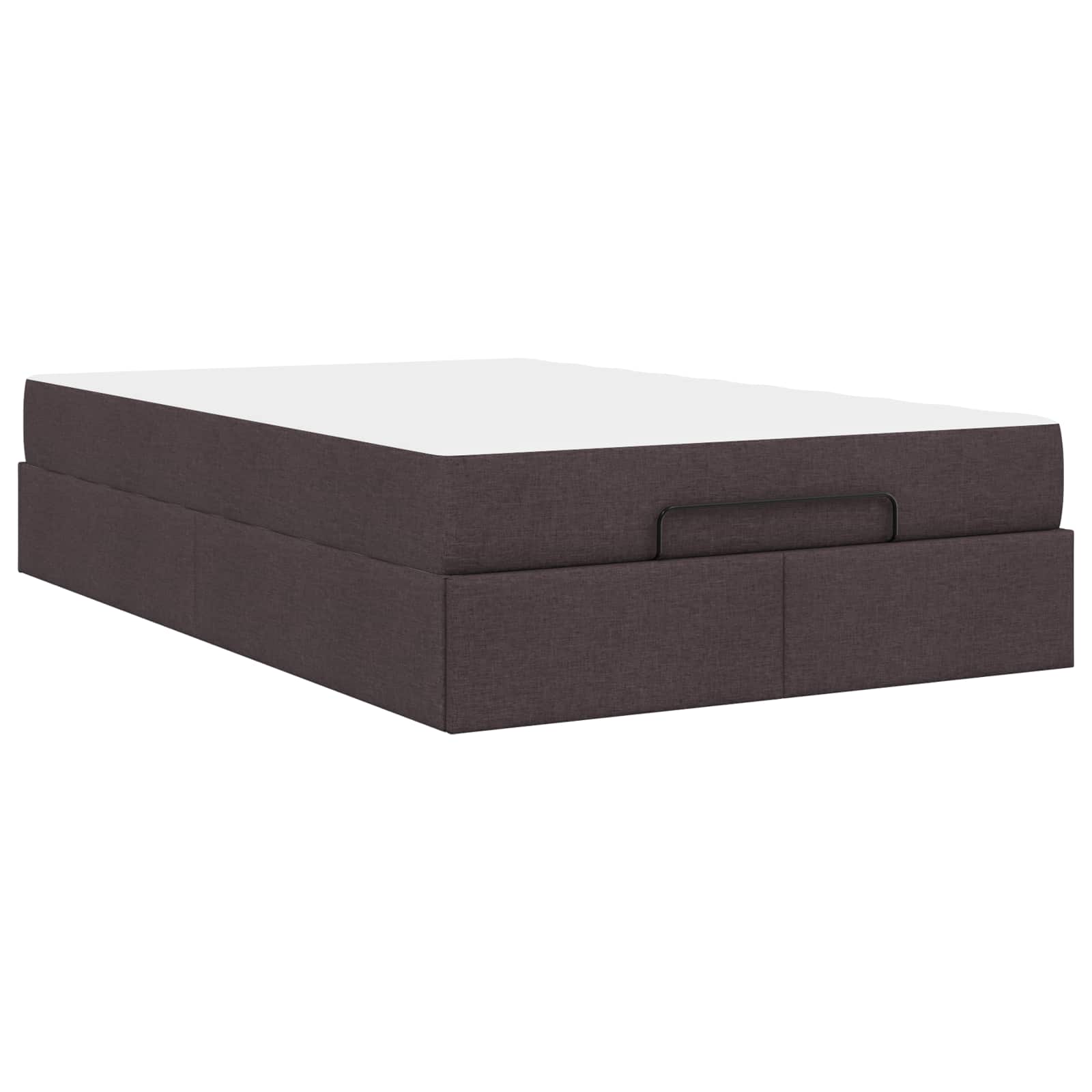 Cadre de lit avec matelas 2 pcs Tan tissu - XIOS