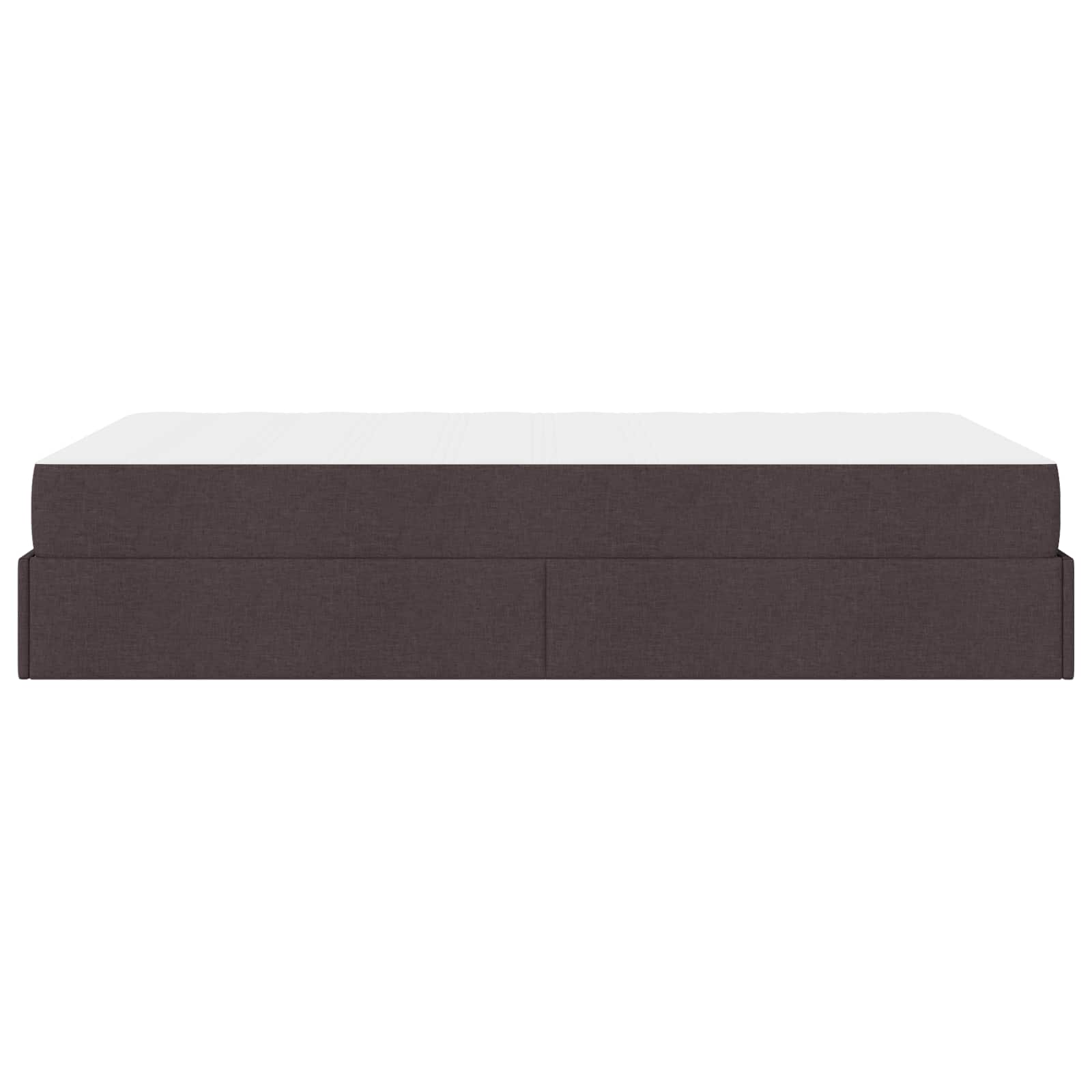 Cadre de lit avec matelas 2 pcs Tan tissu - XIOS
