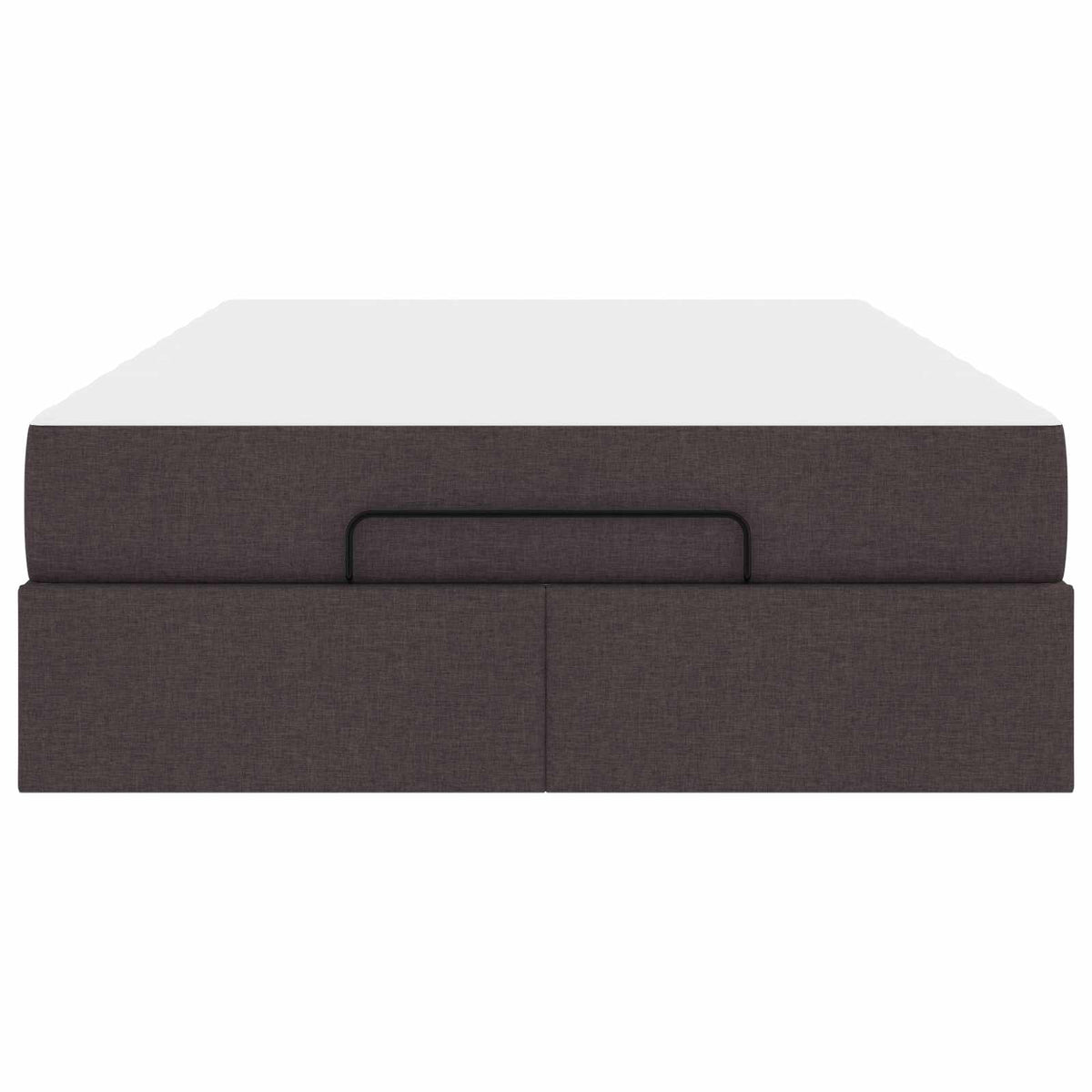 Cadre de lit avec matelas 2 pièces Tan tissu