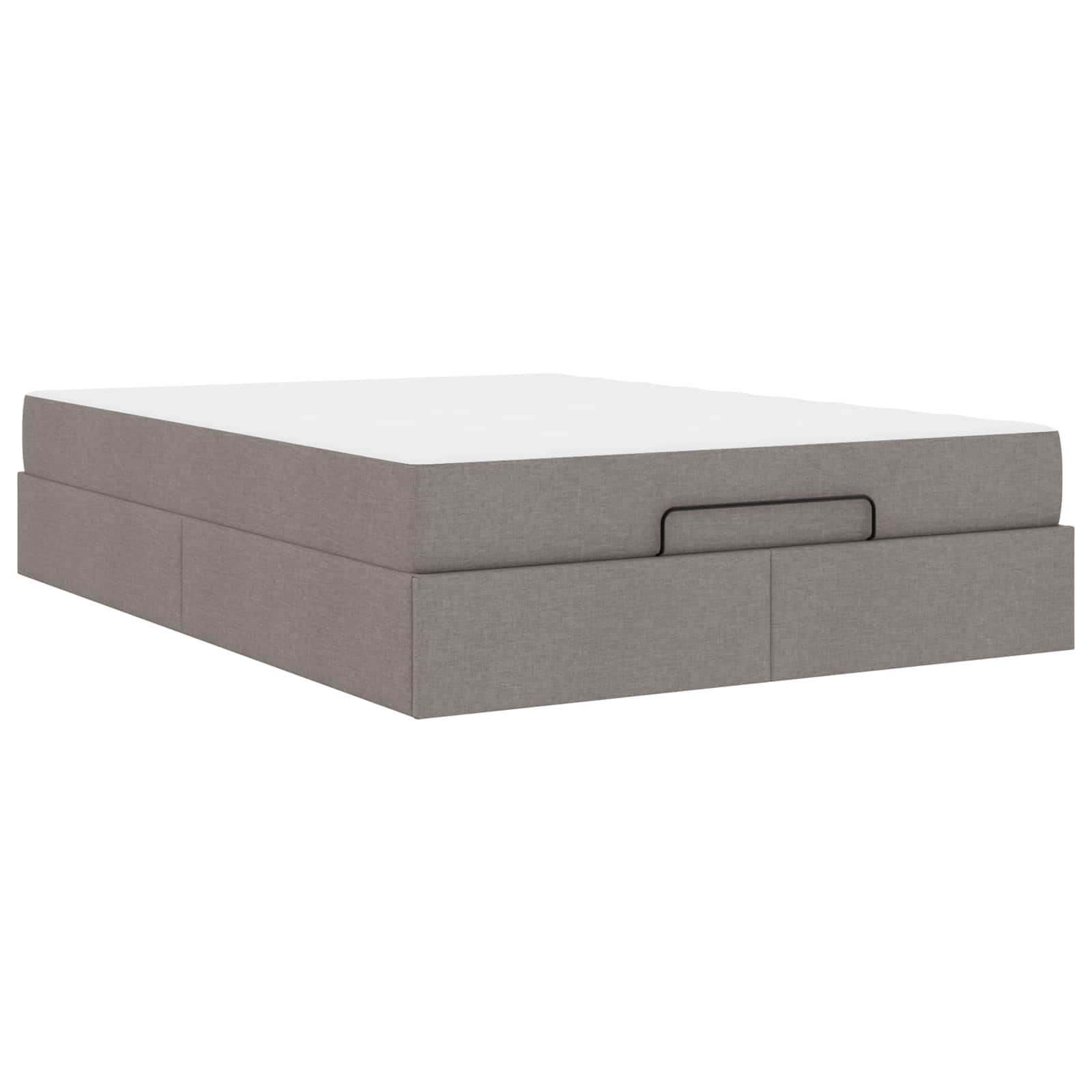 Cadre de lit avec matelas 2 pc Taupe tissu - XIOS