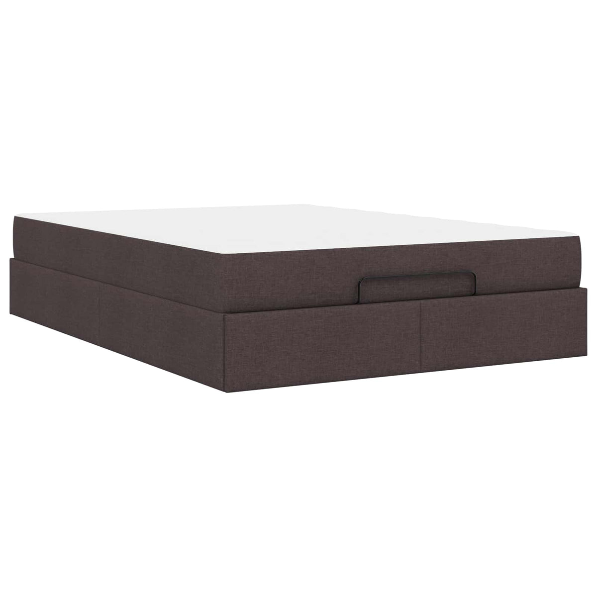 Cadre de lit avec matelas 2 pc Tan tissu - XIOS Store SNC