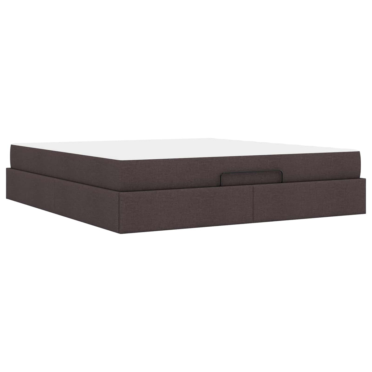 Cadre de lit avec matelas 2 pc Tan tissu