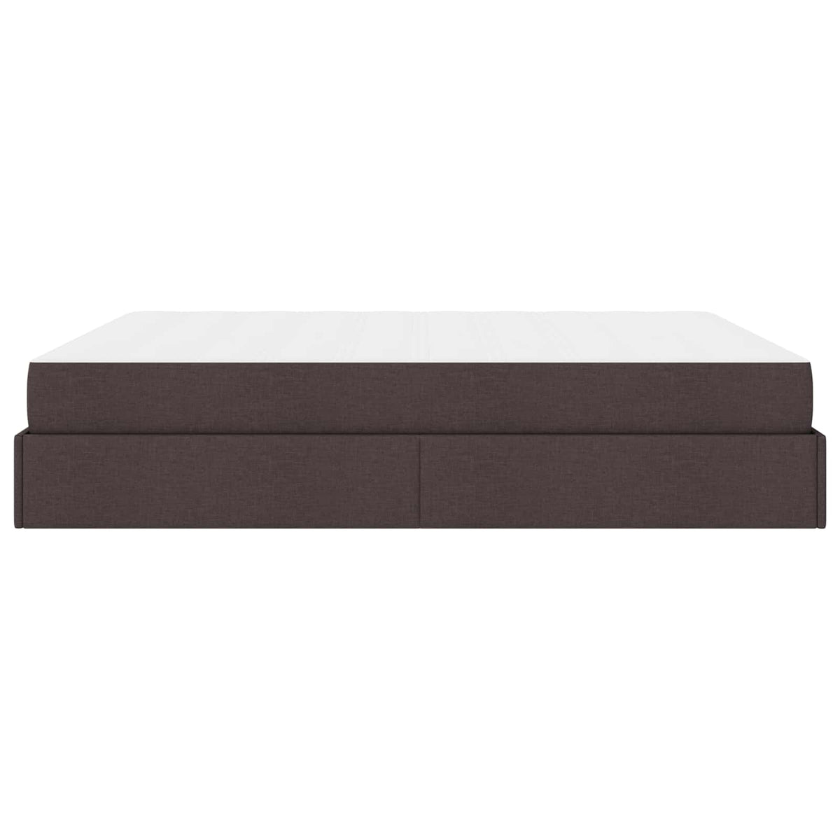 Cadre de lit avec matelas 2 pc Tan tissu