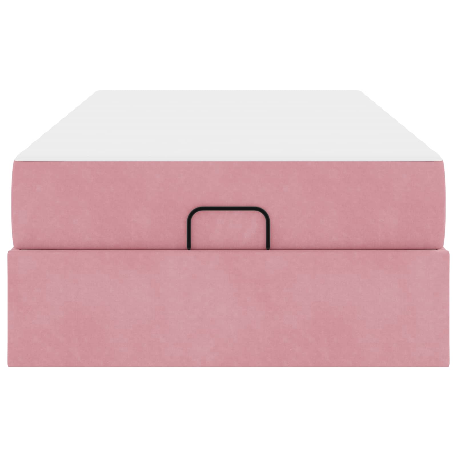 Cadre de lit avec matelas 2 pièces Rose Velours