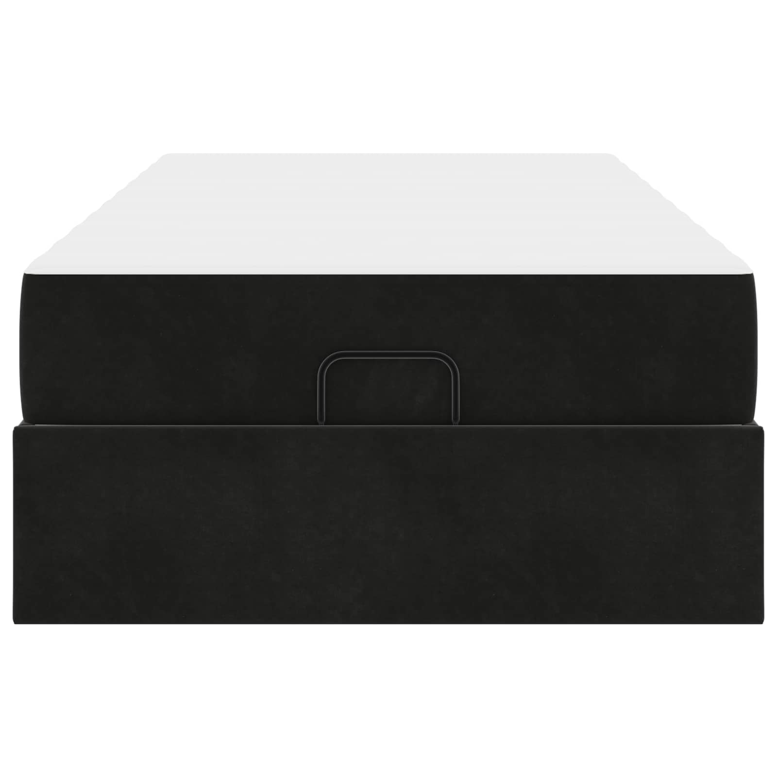 Cadre de lit avec matelas 2 pièces Noir Velours
