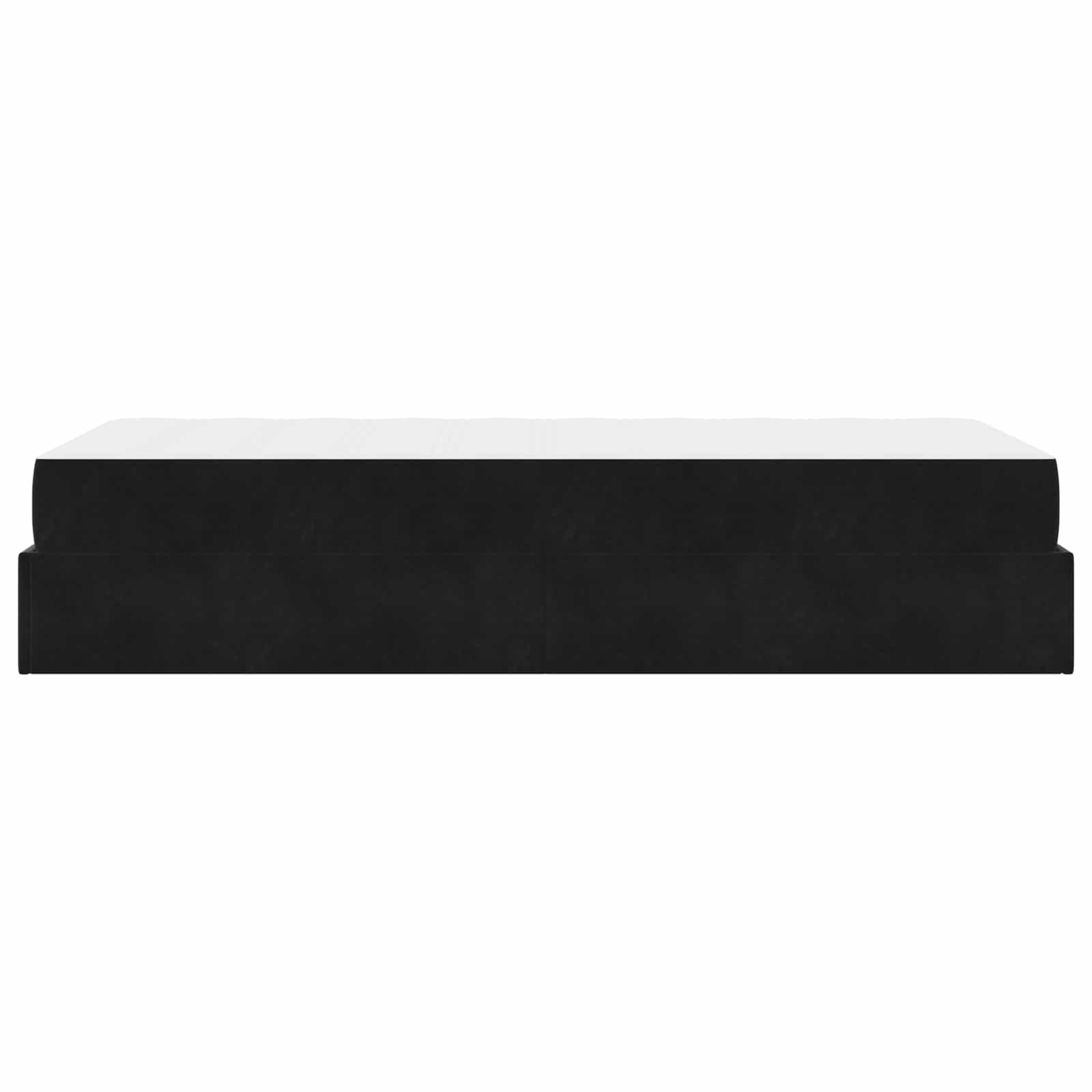 Cadre de lit avec matelas 2 pièces Noir Velours