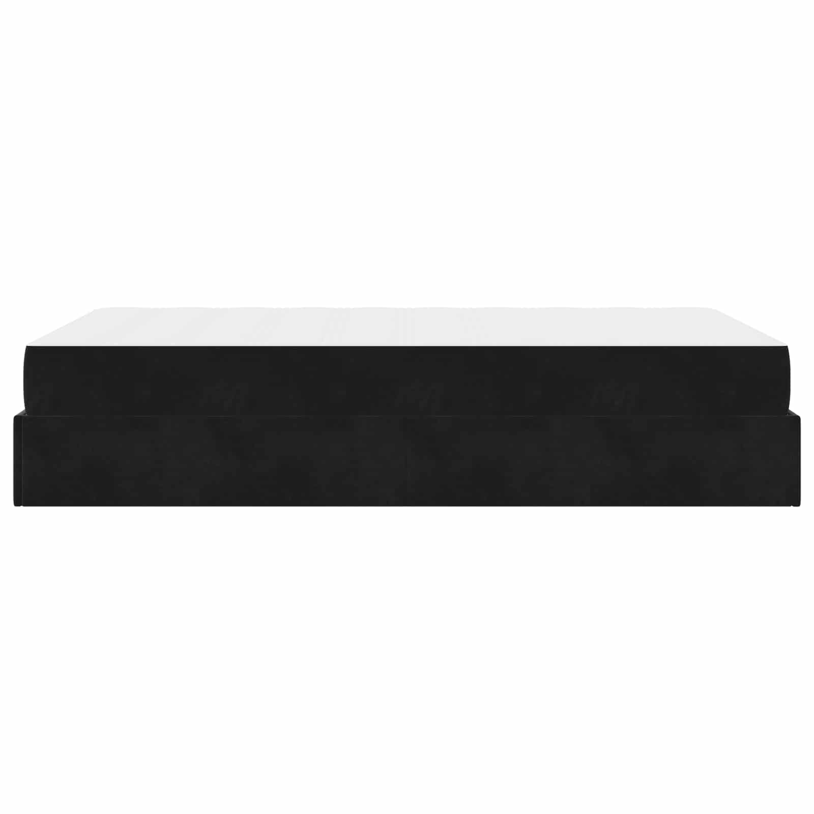 Cadre de lit avec matelas 2 pcs Noir Velours - XIOS