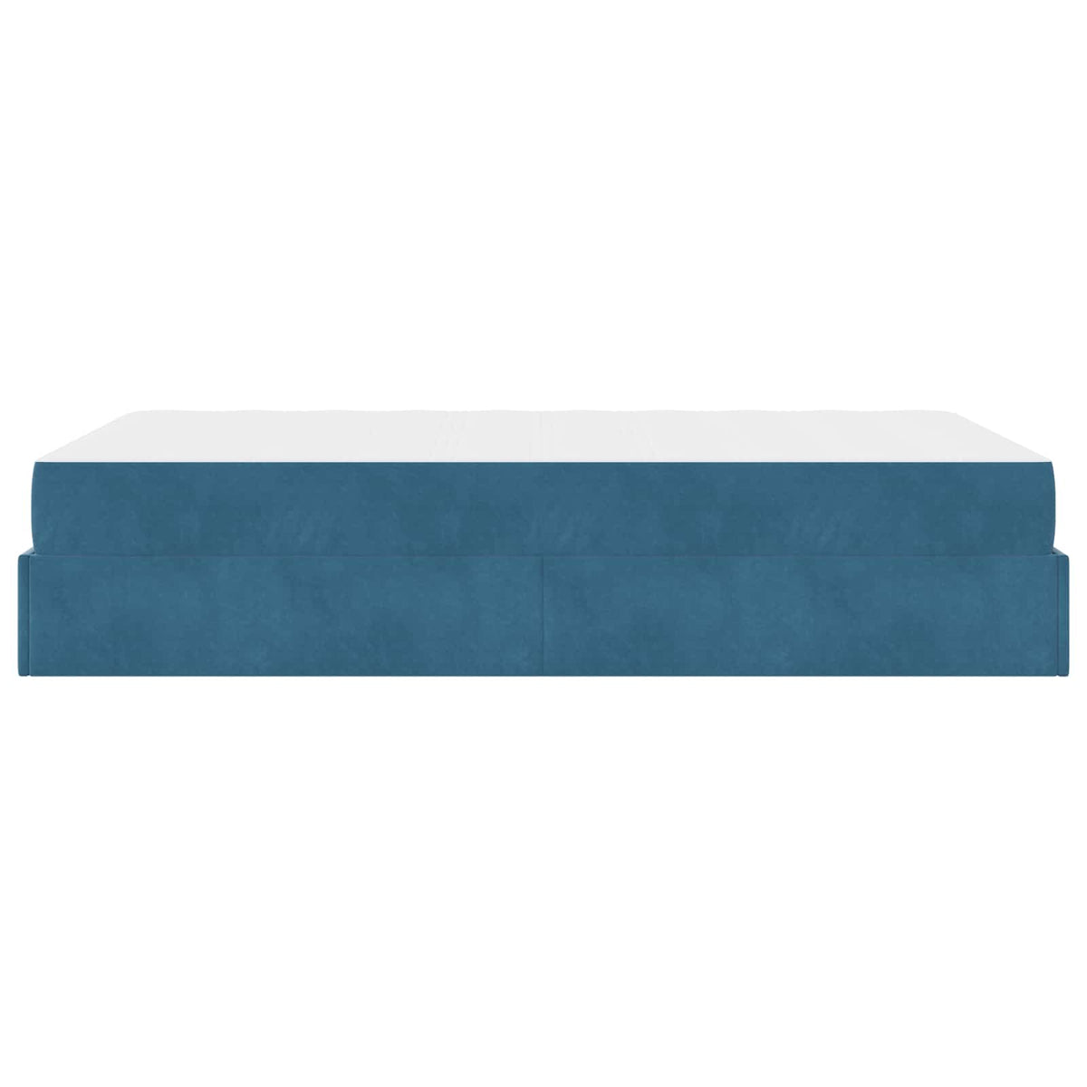 Cadre de lit avec matelas 2 pièces Bleu Velours