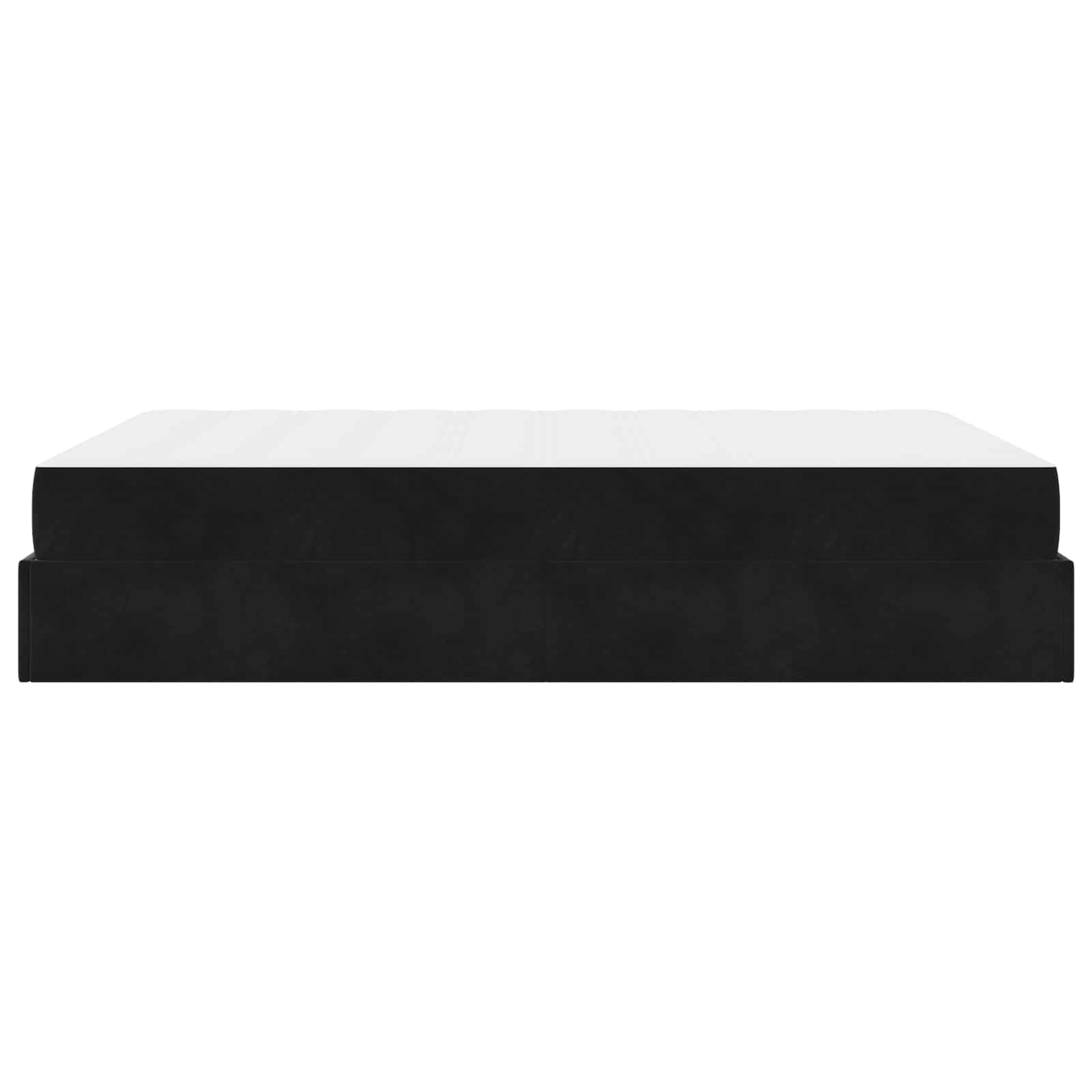 Cadre de lit avec matelas 2 pcs Noir Velours - XIOS