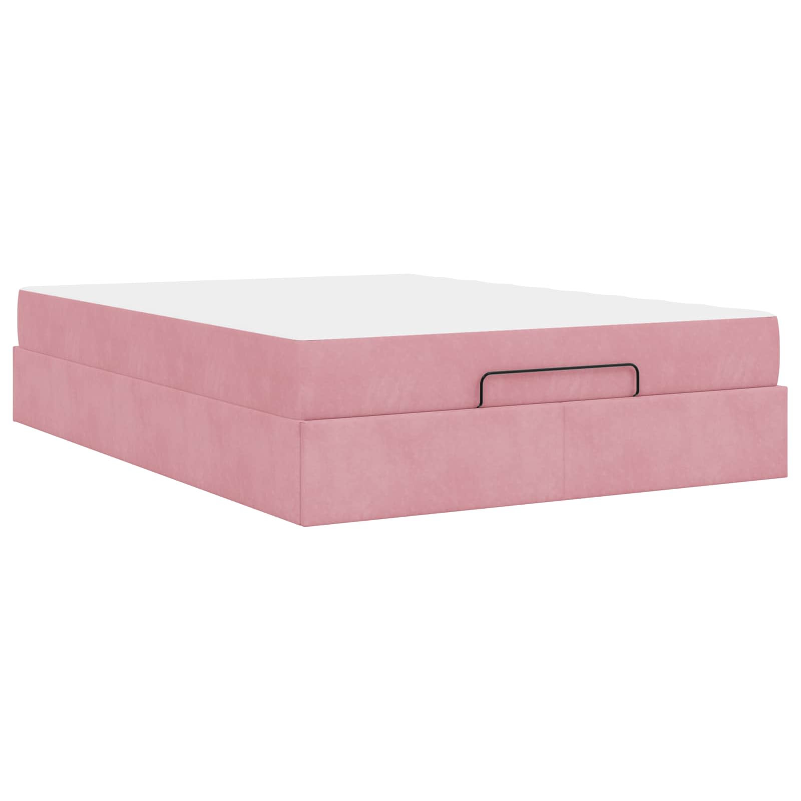 Cadre de lit avec matelas avec matelas 2 pcs Rose Velours - XIOS