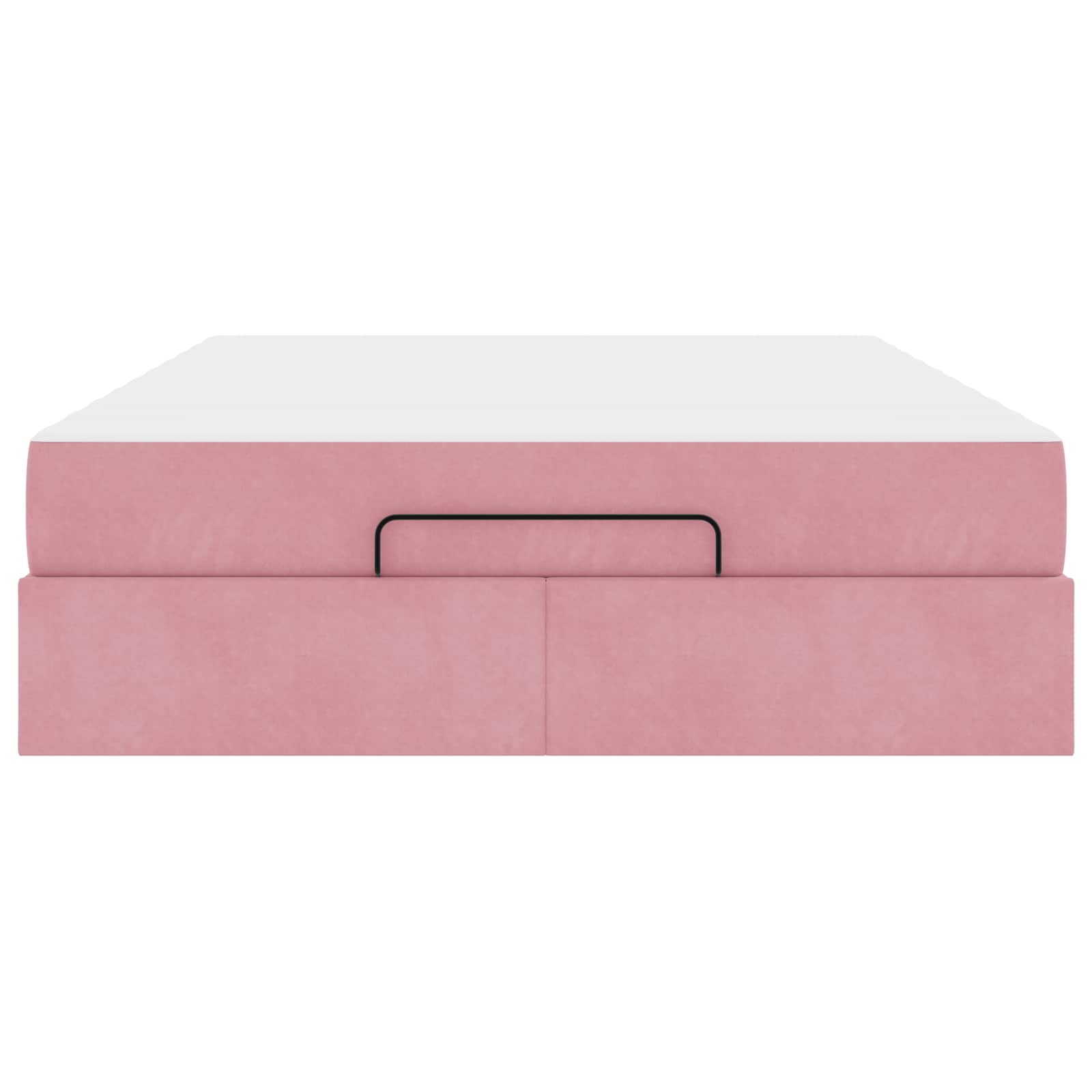 Cadre de lit avec matelas avec matelas 2 pcs Rose Velours - XIOS