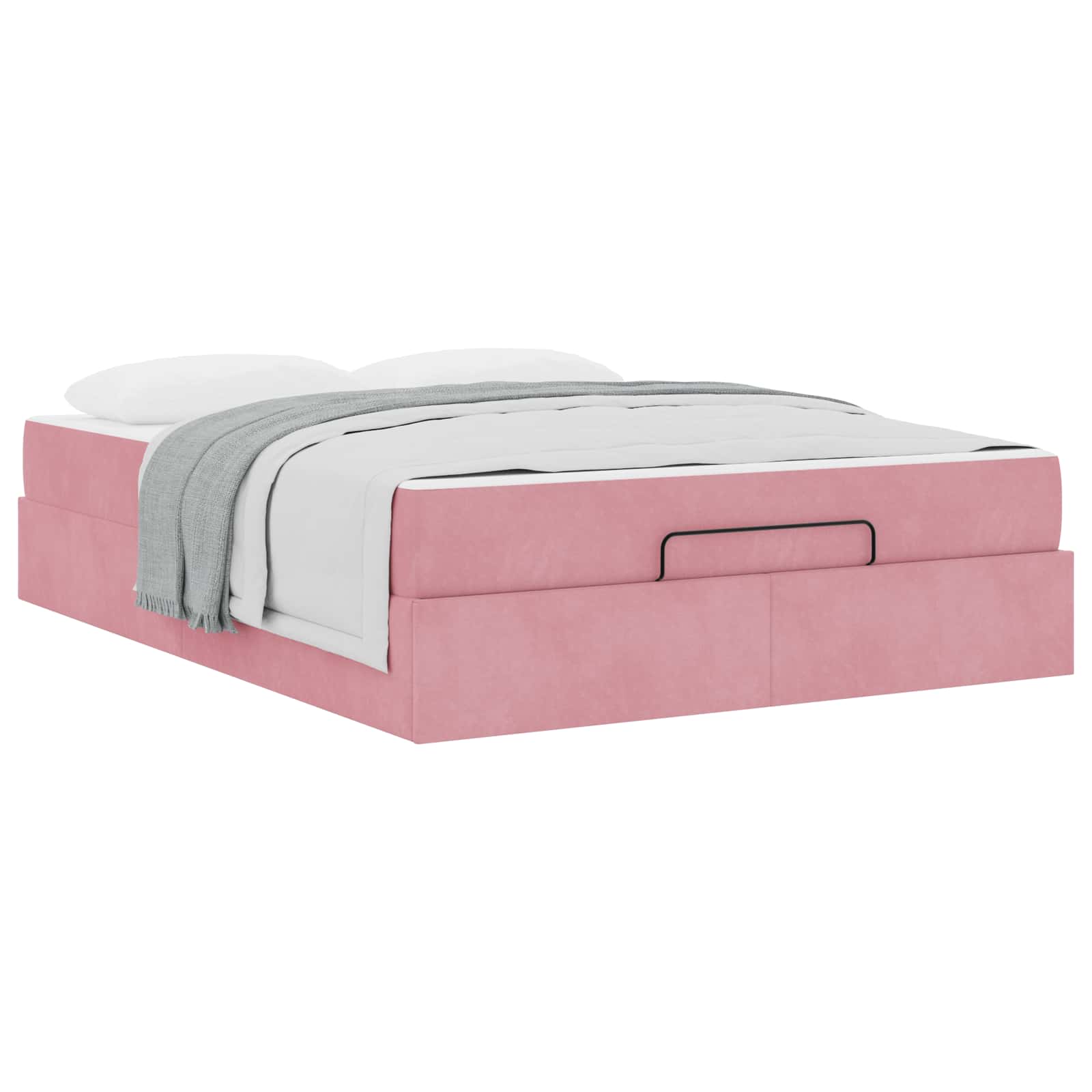 Cadre de lit avec matelas avec matelas 2 pcs Rose Velours - XIOS