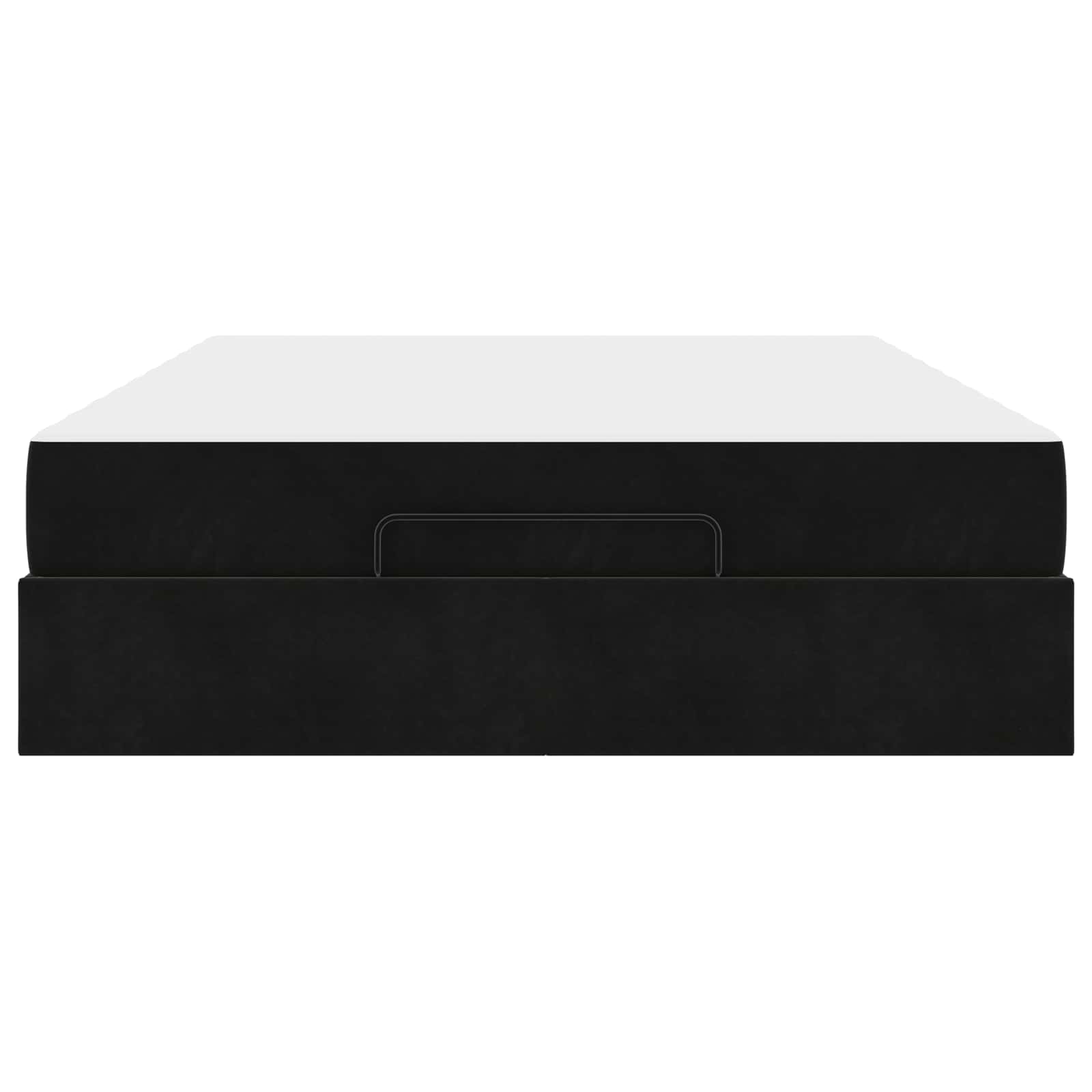 Cadre de lit avec matelas 2 pcs Noir Velours - XIOS