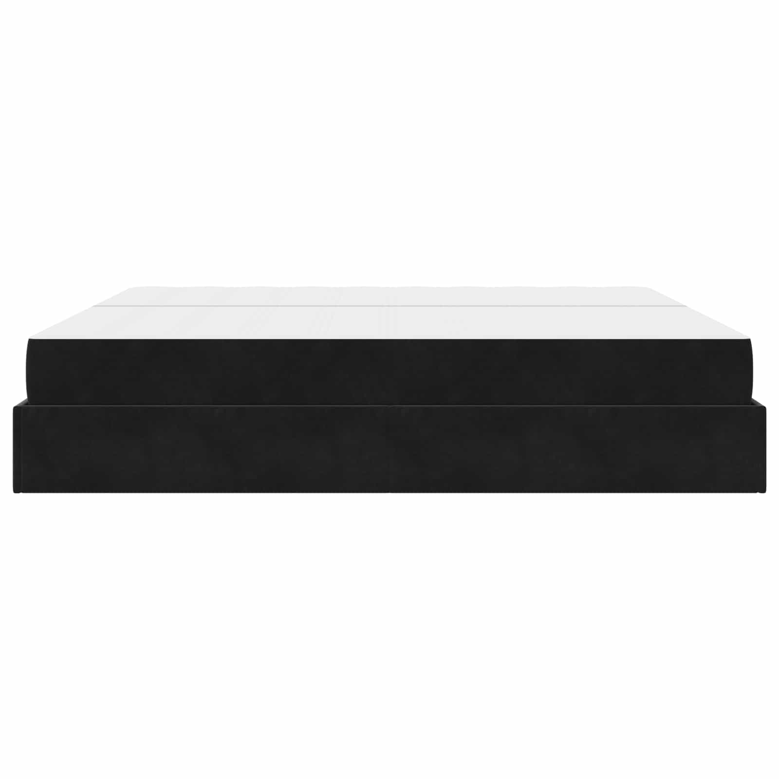 Cadre de lit avec matelas avec matelas 2 pcs Noir Velours - XIOS