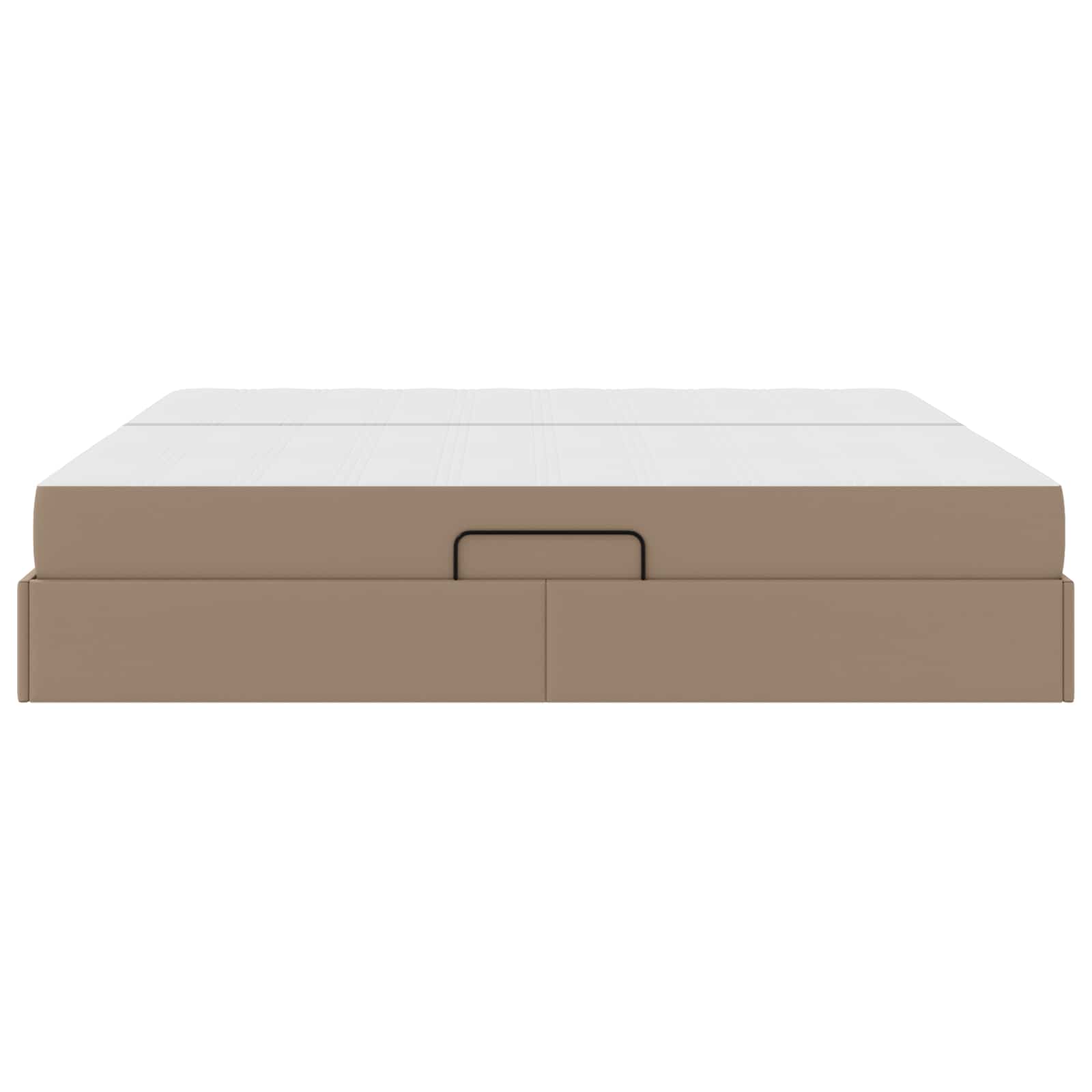 Lit avec rangement et matelas 2 pcs Cappuccino Cuir - XIOS