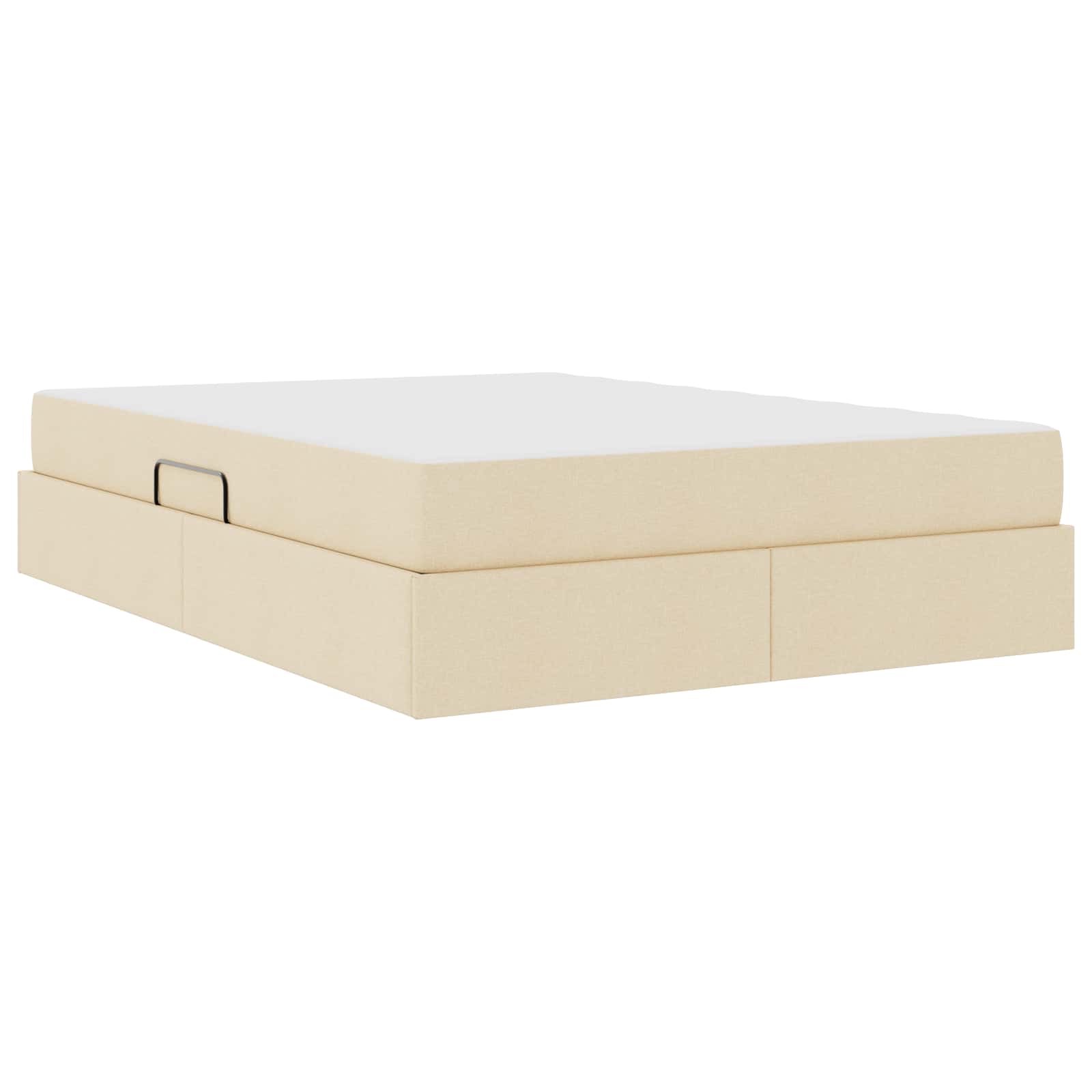 Lit avec rangement et matelas Crème 140 x 200 cm Polyester - XIOS
