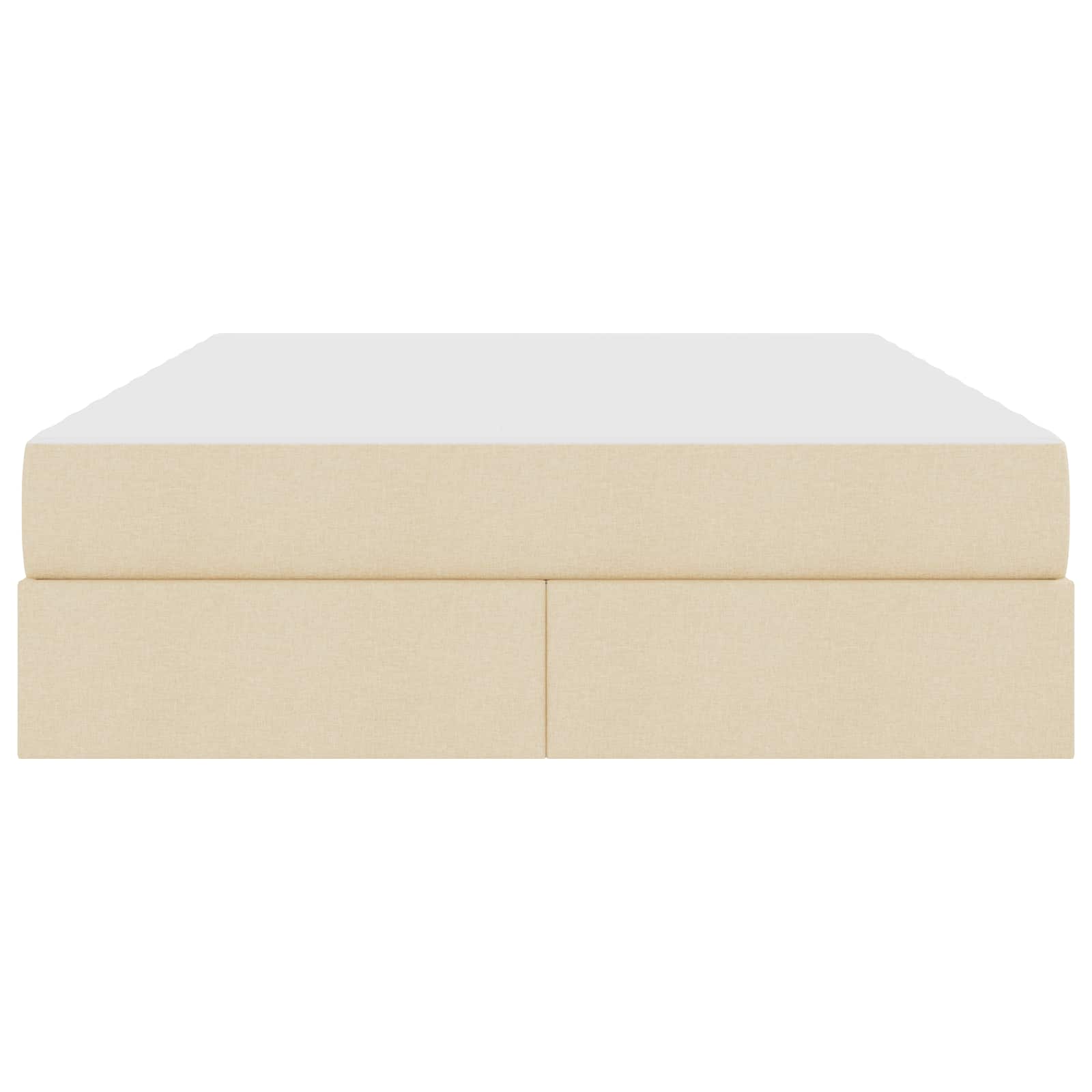 Lit avec rangement et matelas Crème 140 x 200 cm Polyester - XIOS