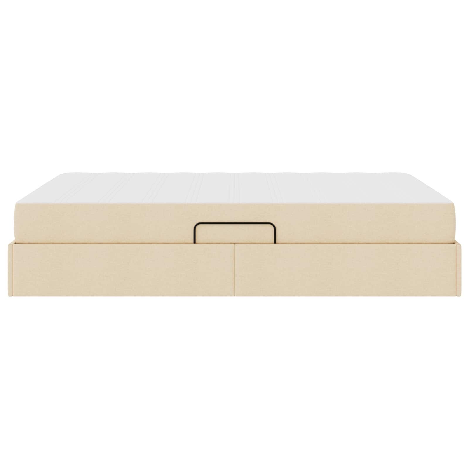 Lit avec rangement et matelas Crème 140 x 200 cm Polyester - XIOS