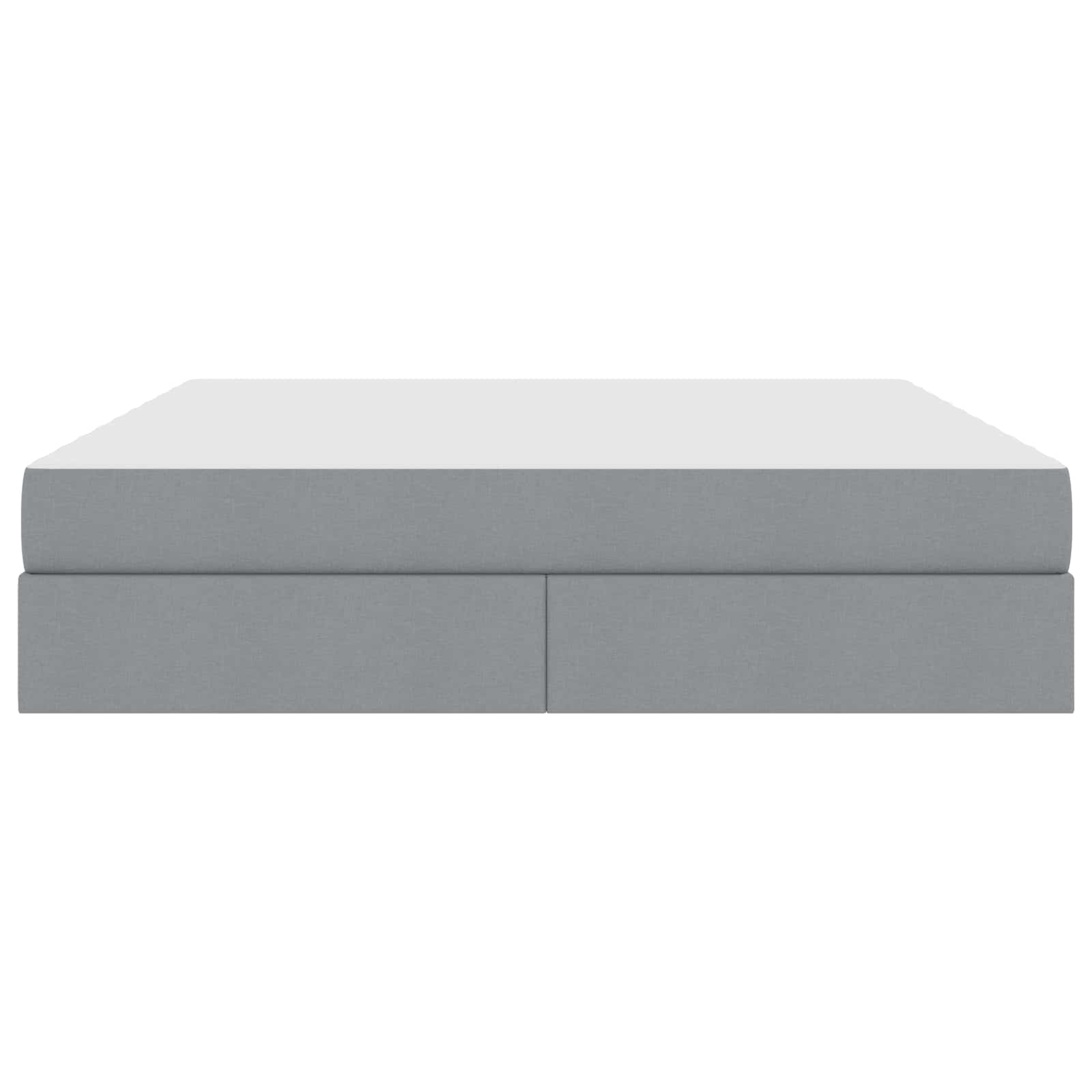 Lit avec rangement et matelas Gris clair 160 x 200 cm Polyester - XIOS