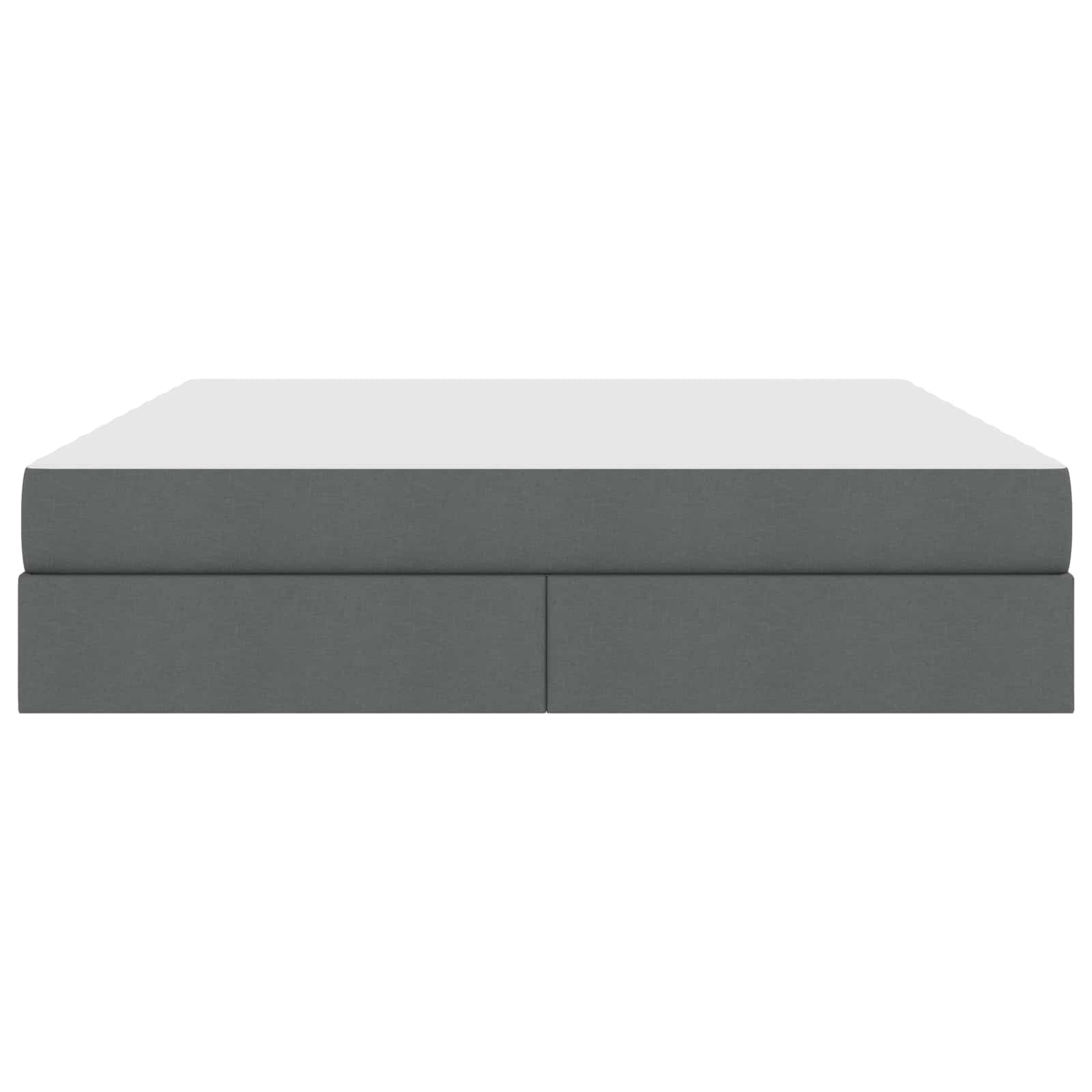 Lit avec rangement et matelas Gris foncé 160 x 200 cm Polyester - XIOS