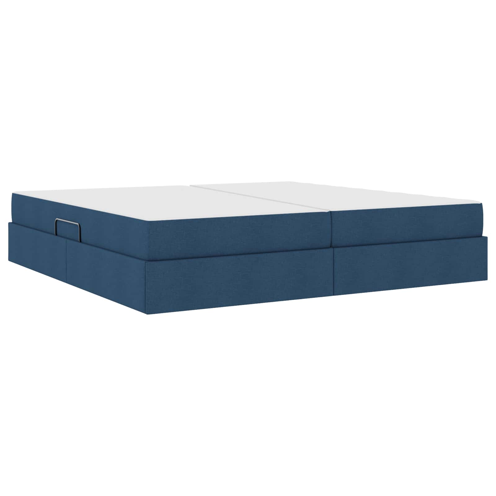Lit avec rangement et matelas Bleu 200 x 200 cm Polyester - XIOS