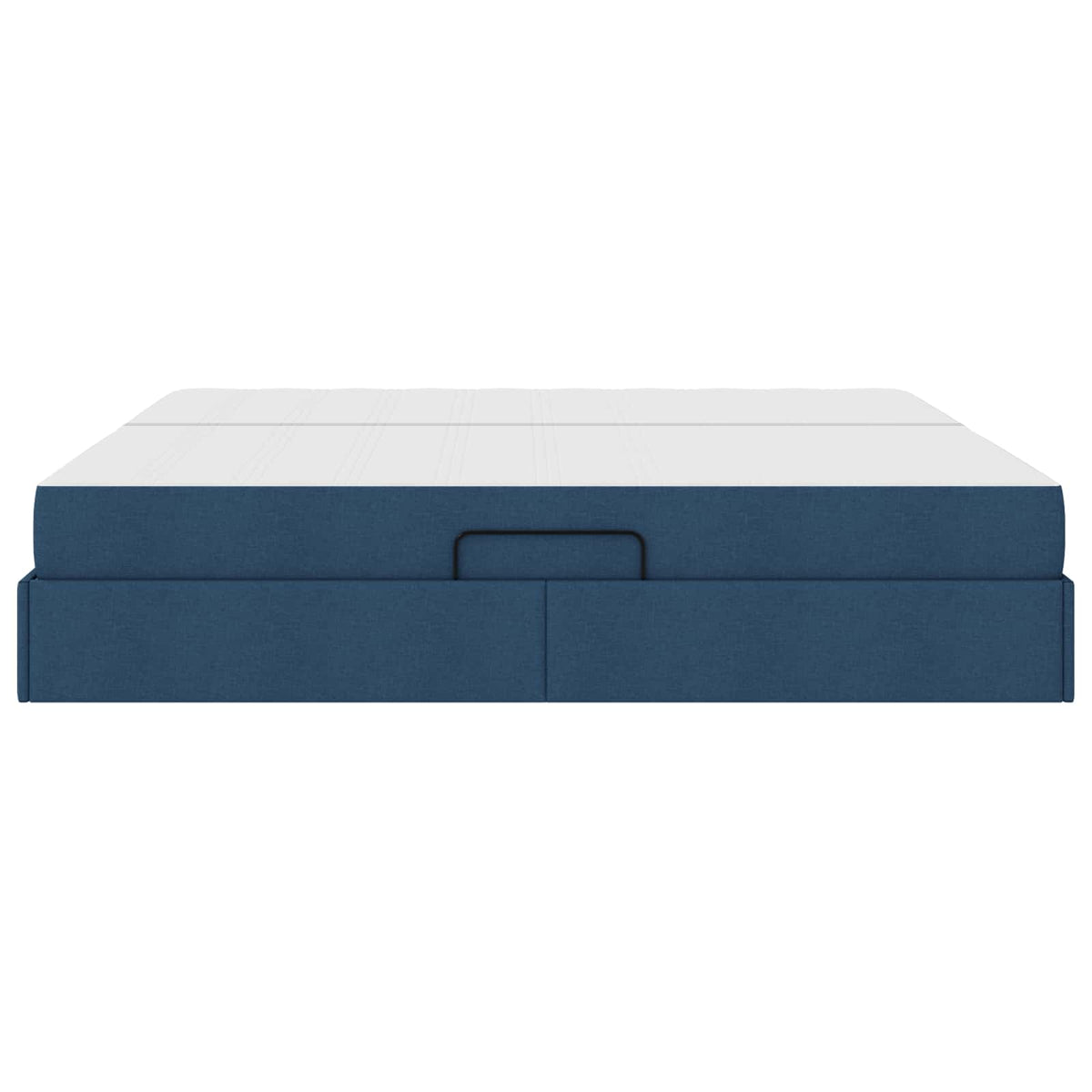 Lit avec rangement et matelas Bleu 200 x 200 cm Polyester