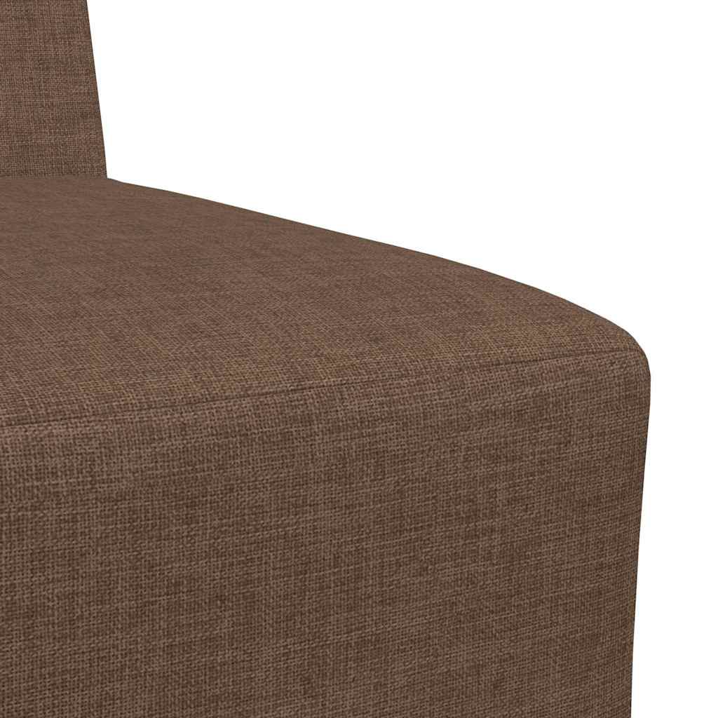 Unité de Sofa Modulaire Sans Accoudoirs 2 pcs Marron - XIOS