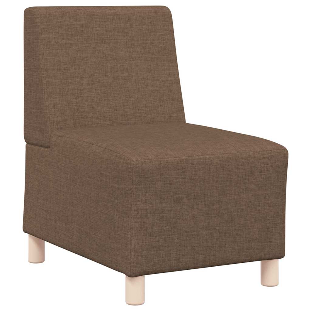 Unité de Sofa Modulaire Sans Accoudoirs 2 pcs Marron - XIOS