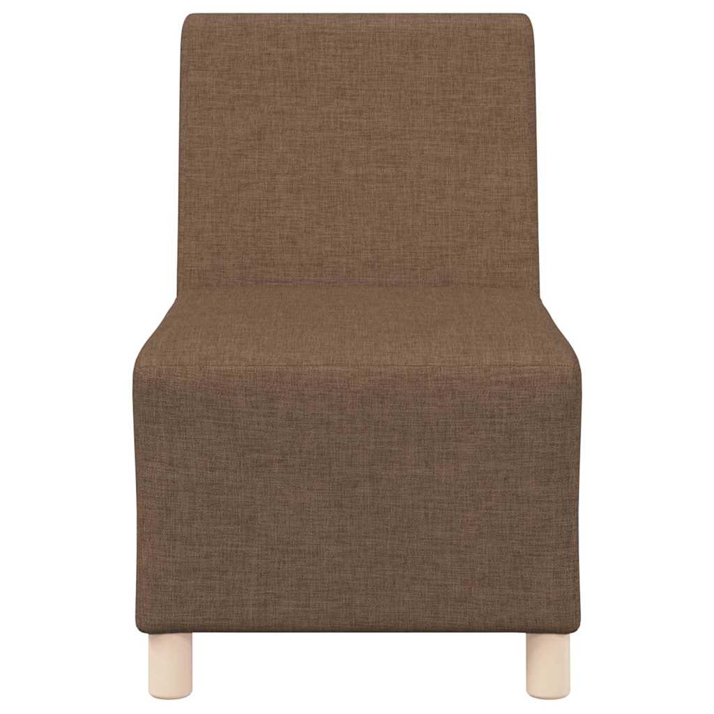 Unité de Sofa Modulaire Sans Accoudoirs 2 pcs Marron - XIOS