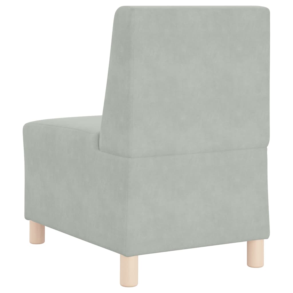 Unité de Sofa Modulaire Sans Accoudoirs 2 pcs Gris clair - XIOS