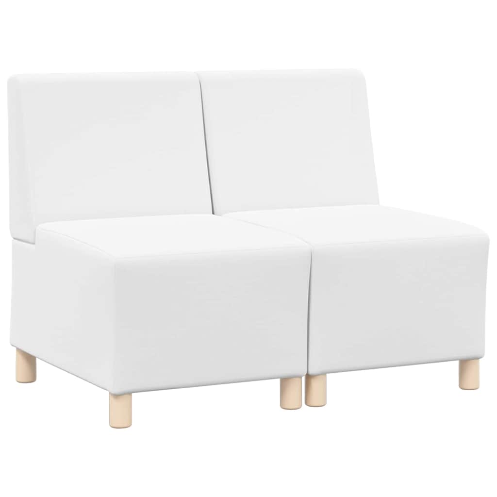 Unité de Sofa Modulaire Sans Accoudoirs 2 pcs Blanc - XIOS
