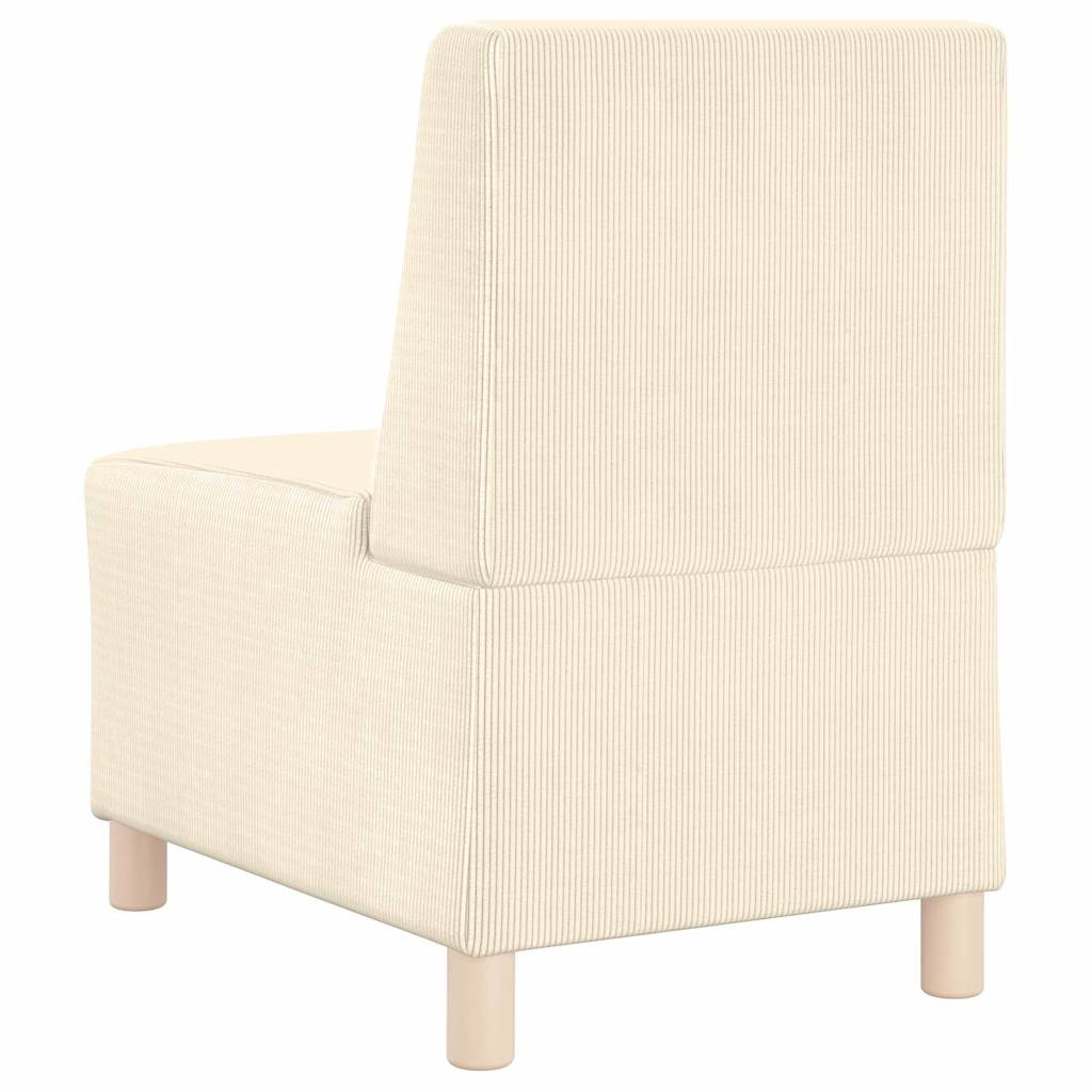 Unité de Sofa Modulaire Sans Accoudoirs 2 pcs Crème - XIOS