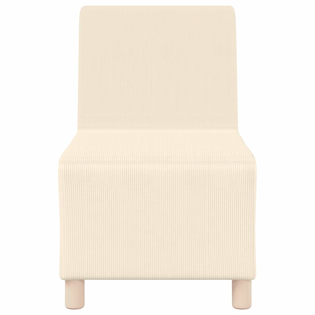 Unité de Sofa Modulaire Sans Accoudoirs 2 pcs Crème - XIOS