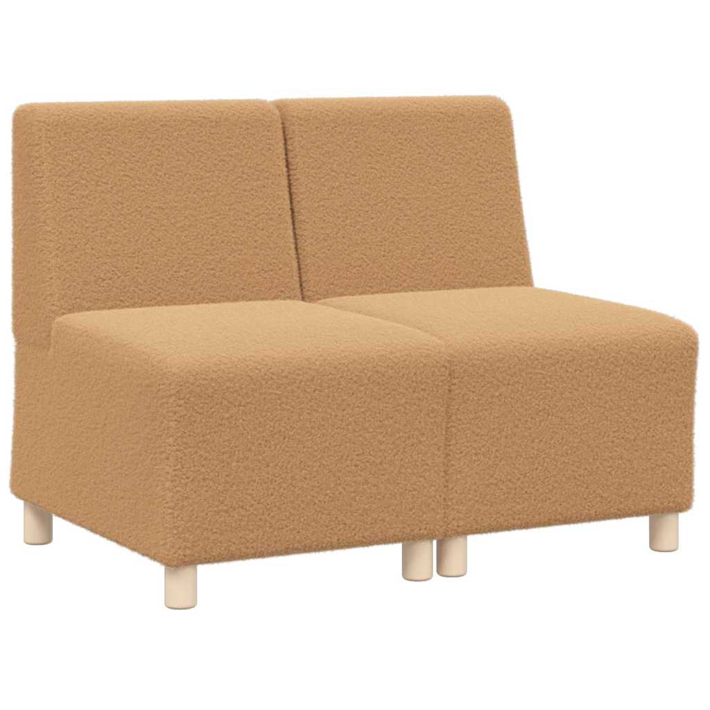 Unité de Sofa Modulaire Sans Accoudoirs 2 pcs Beige - XIOS