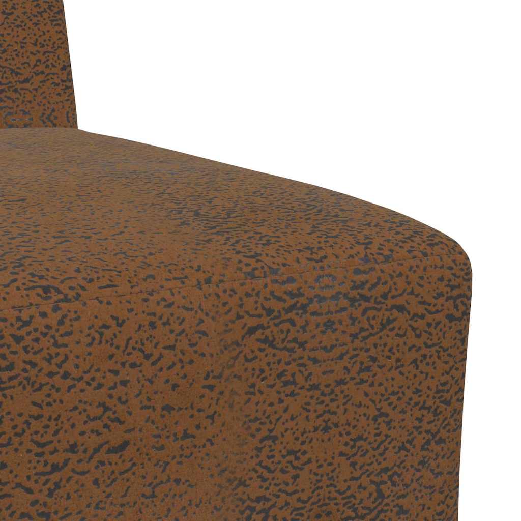 Unité de Sofa Modulaire Sans Accoudoirs 2 pcs Marron - XIOS