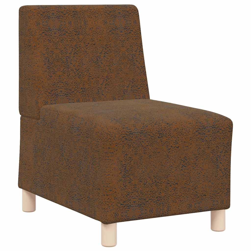 Unité de Sofa Modulaire Sans Accoudoirs 2 pcs Marron - XIOS