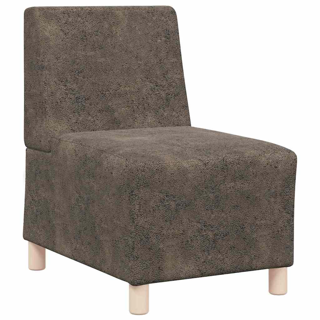 Fauteuil 2 pcs Gris foncé 55 x 74 x 82 cm Cuir suédé faux - XIOS