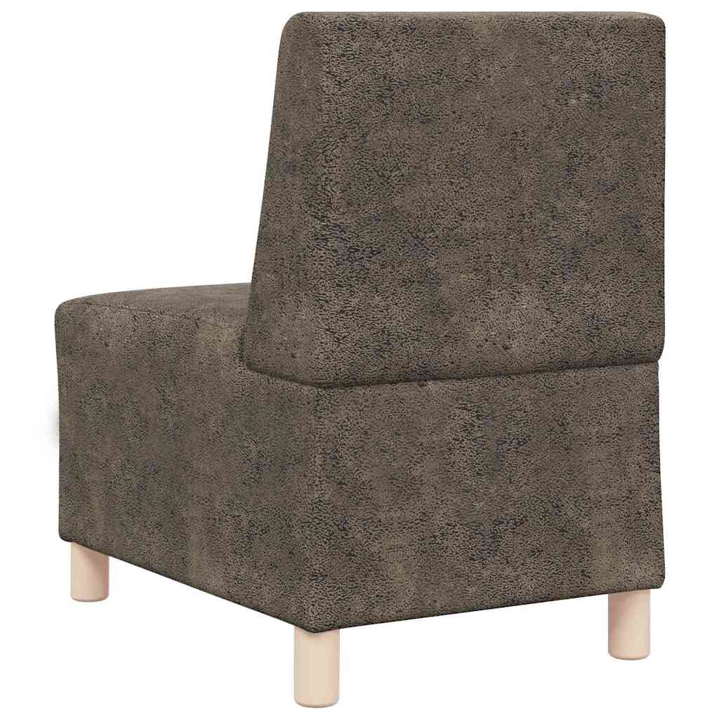 Fauteuil 2 pcs Gris foncé 55 x 74 x 82 cm Cuir suédé faux - XIOS