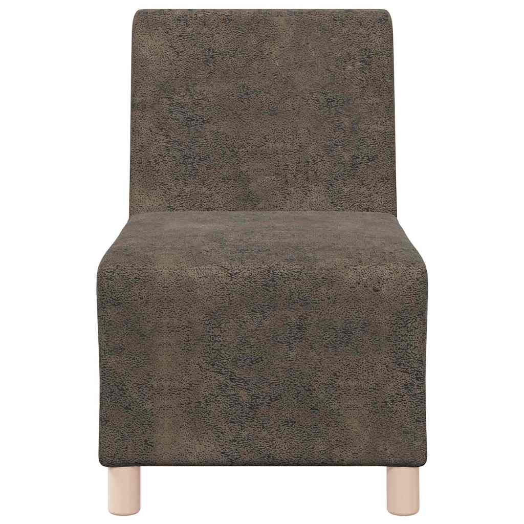 Fauteuil 2 pcs Gris foncé 55 x 74 x 82 cm Cuir suédé faux - XIOS