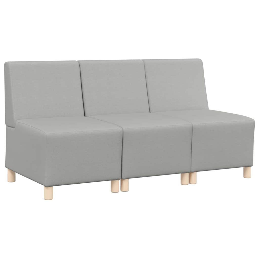 Unité de Sofa Modulaire Sans Accoudoirs 3 pcs Gris nuage - XIOS
