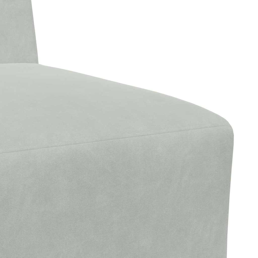 Unité de Sofa Modulaire Sans Accoudoirs 3 pcs Gris clair - XIOS