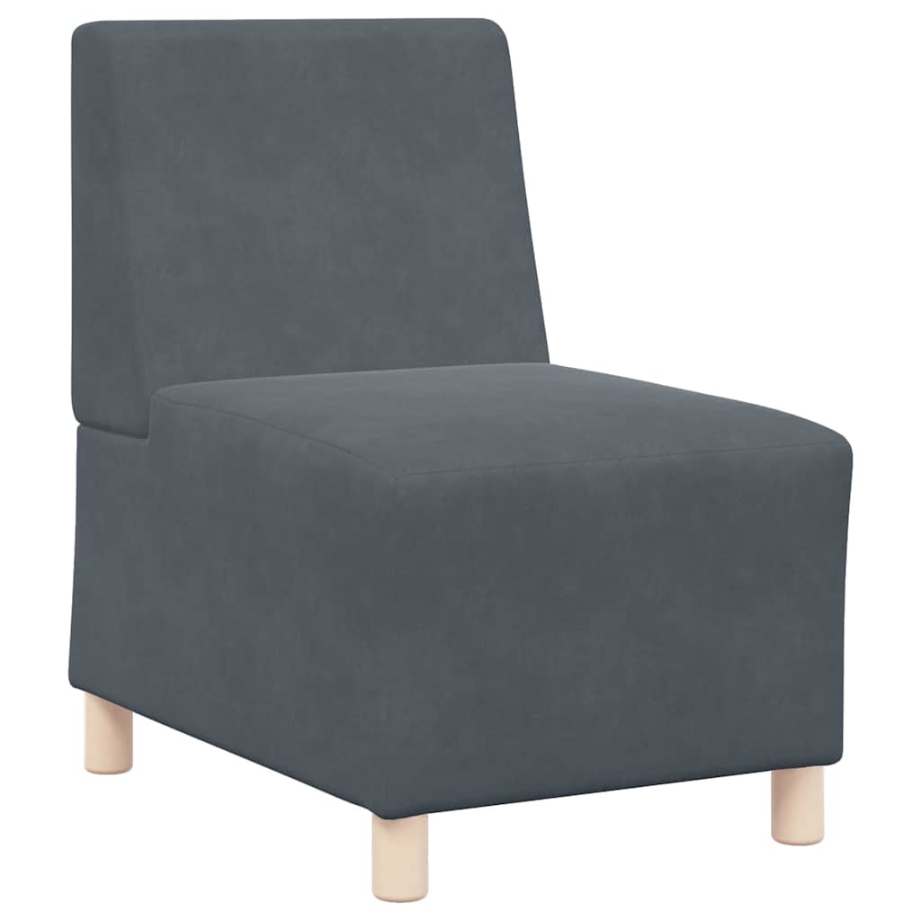 Unité de Sofa Modulaire Sans Accoudoirs 3 pcs Gris foncé - XIOS