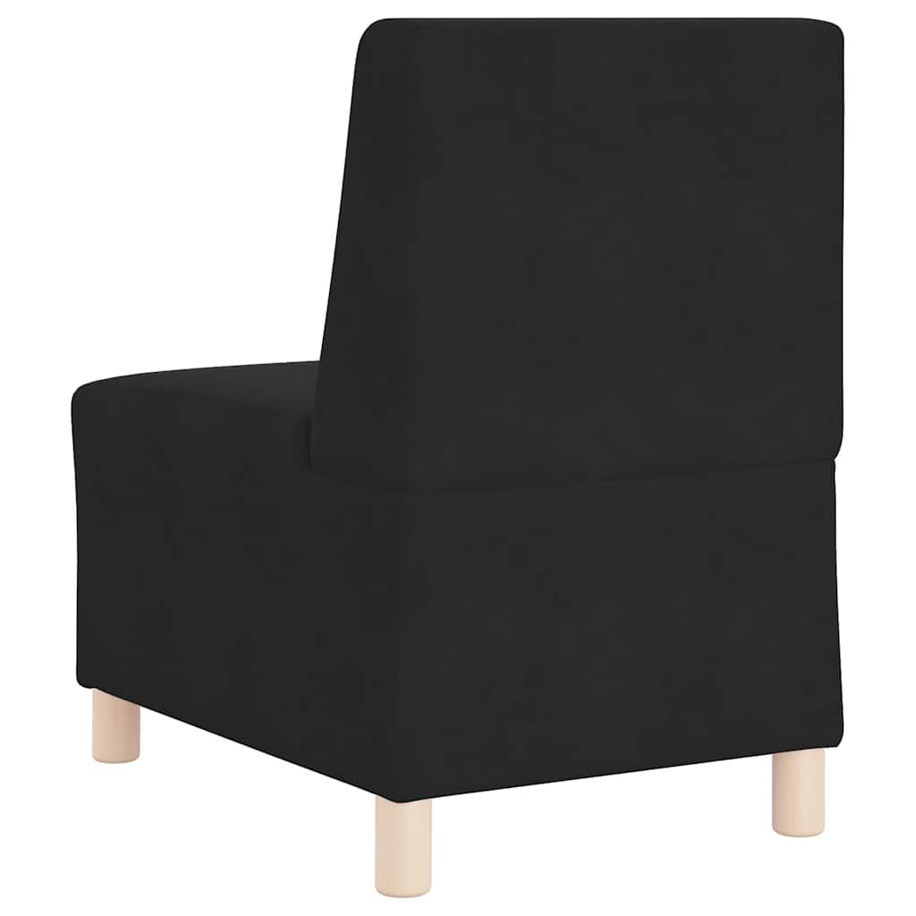Unité de Sofa Modulaire Sans Accoudoirs 3 pcs Noir - XIOS