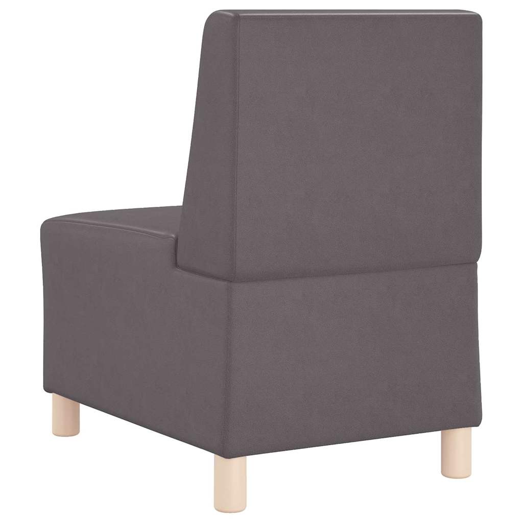 Unité de Sofa Modulaire Sans Accoudoirs 3 pcs Gris - XIOS